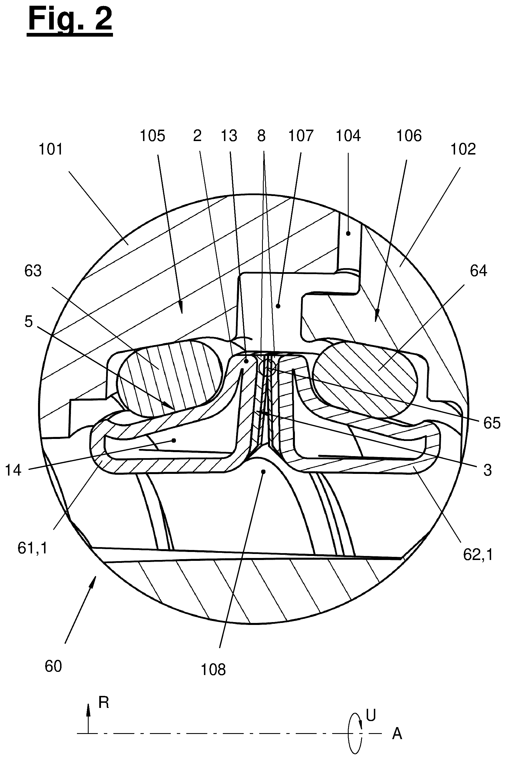 Patent US12612970 Figure 2 – Hard sealing ring having an anti-friction surface, anti-friction sealing device, and production method