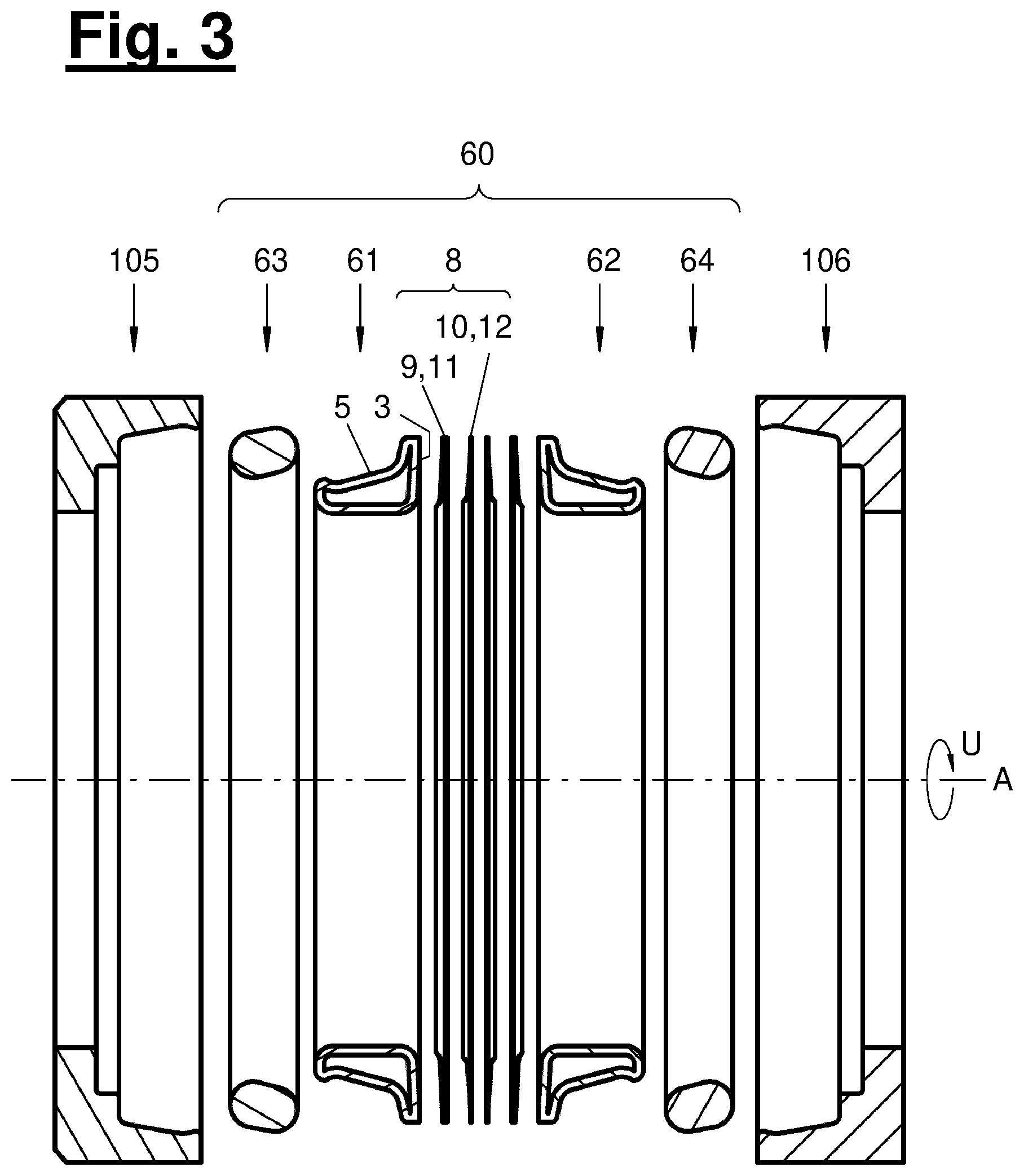 Patent US12612970 Figure 3 – Hard sealing ring having an anti-friction surface, anti-friction sealing device, and production method