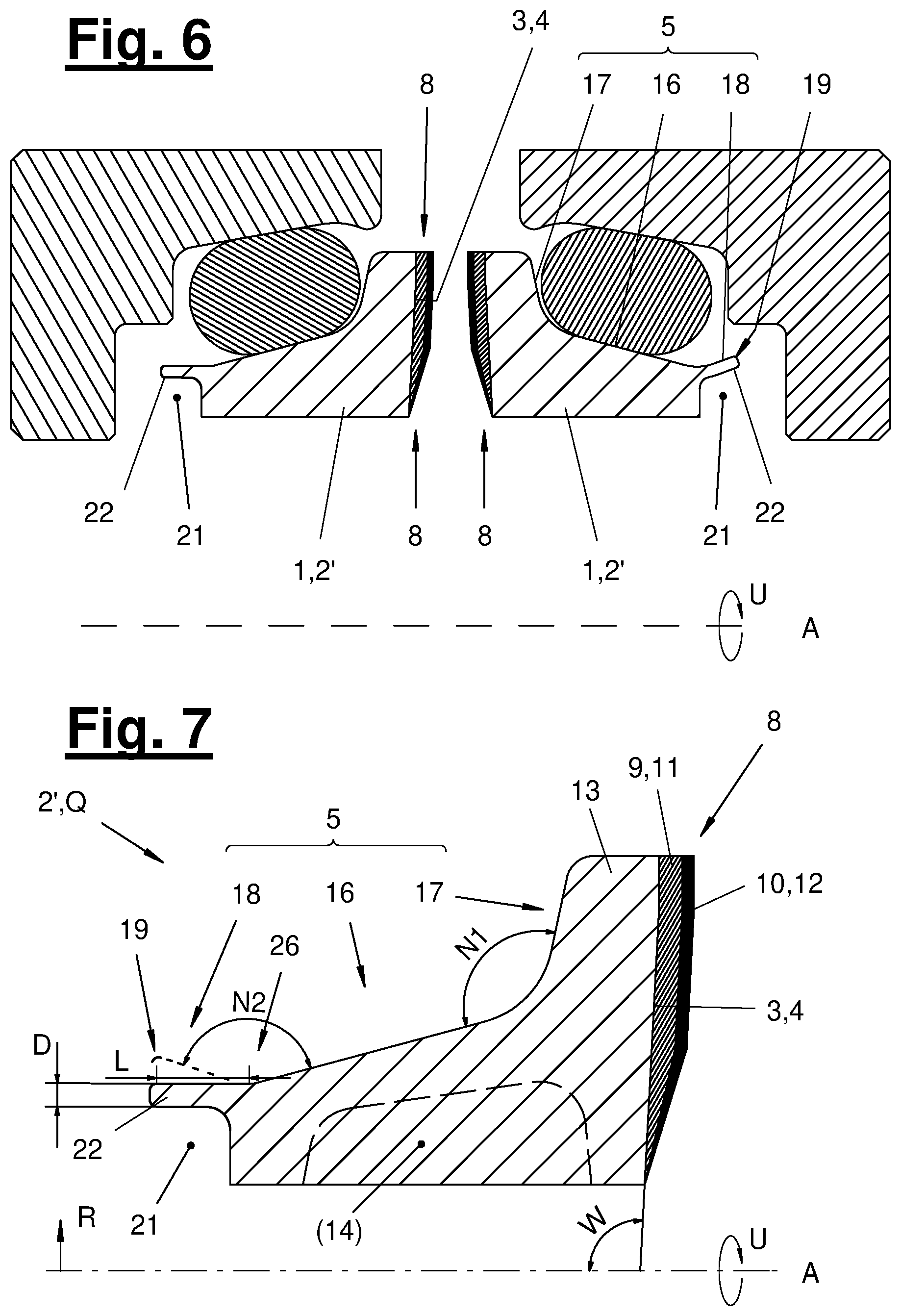 Patent US12612970 Figure 5 – Hard sealing ring having an anti-friction surface, anti-friction sealing device, and production method