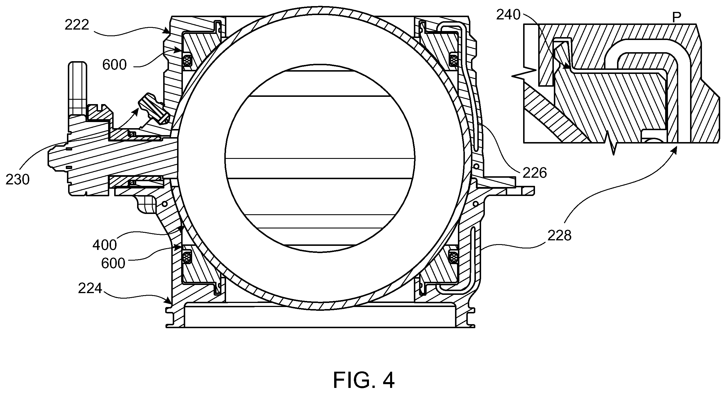 Patent US12612972 Figure 3 – Drain valve sealing arrangement