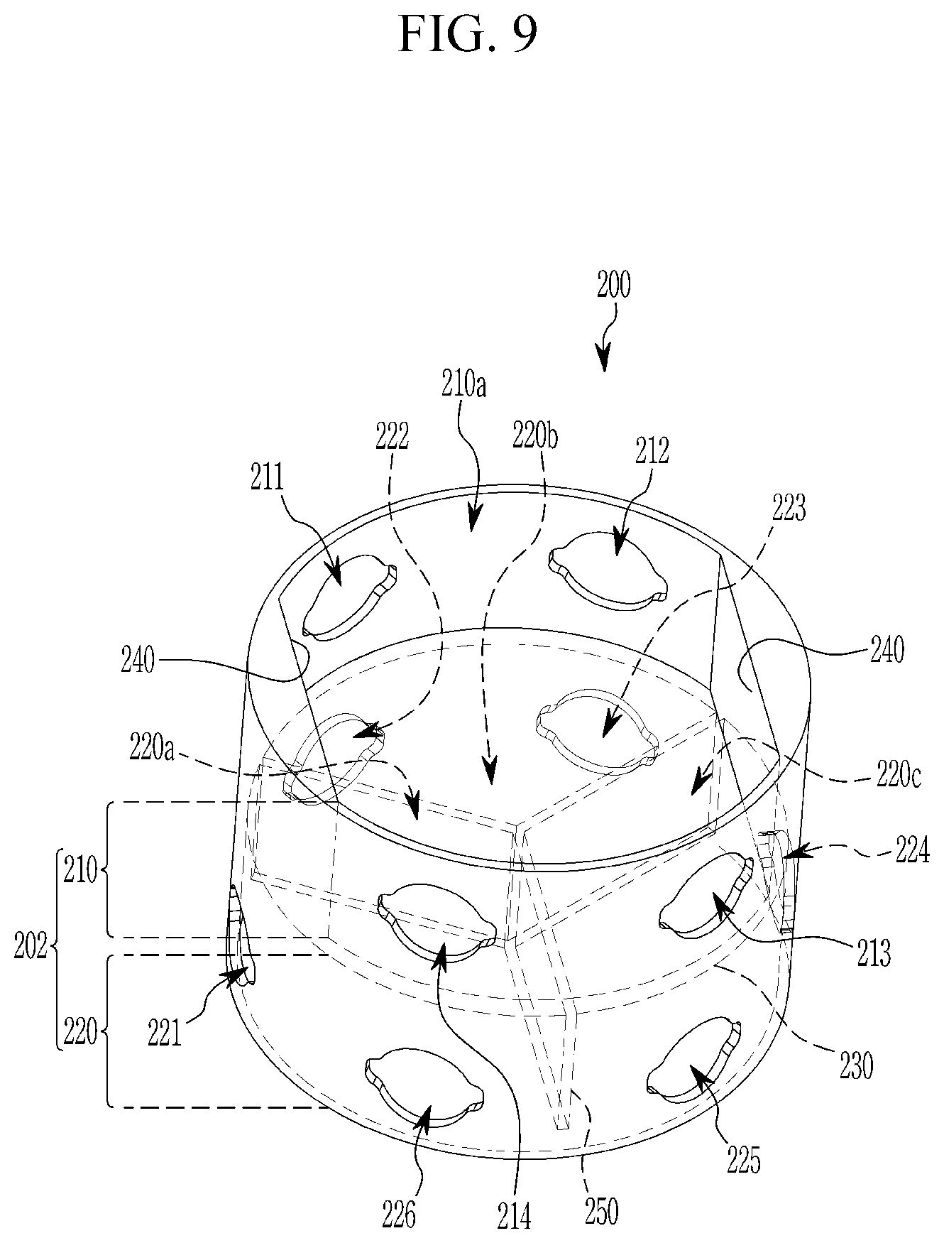 Patent US12612975 Figure 9 – Multi-way coolant valve and heat pump system having the same