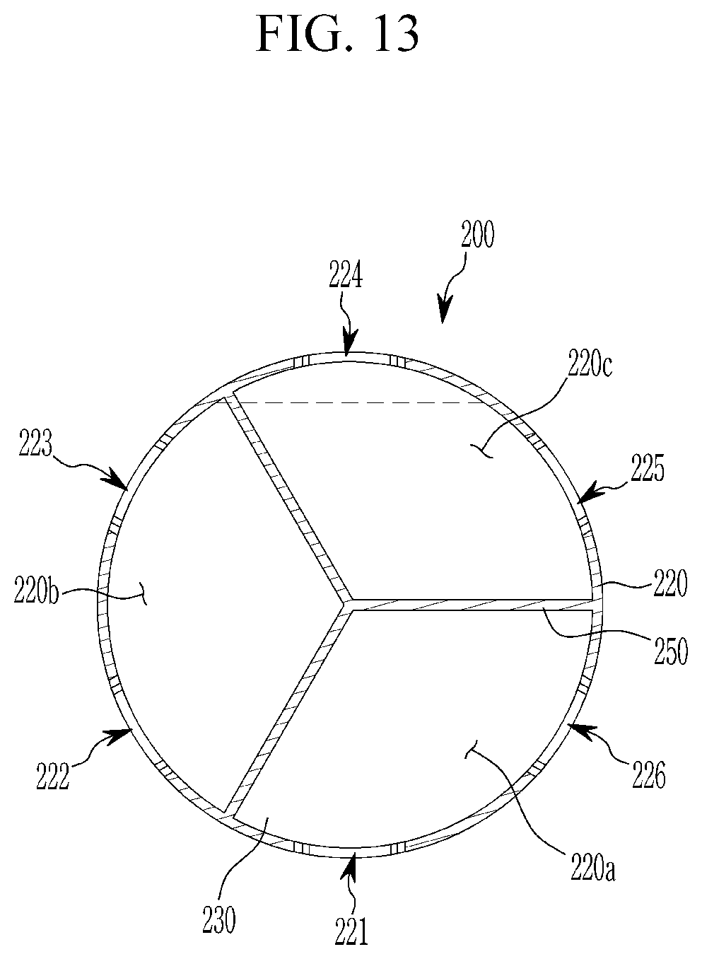 Patent US12612975 Figure 13 – Multi-way coolant valve and heat pump system having the same