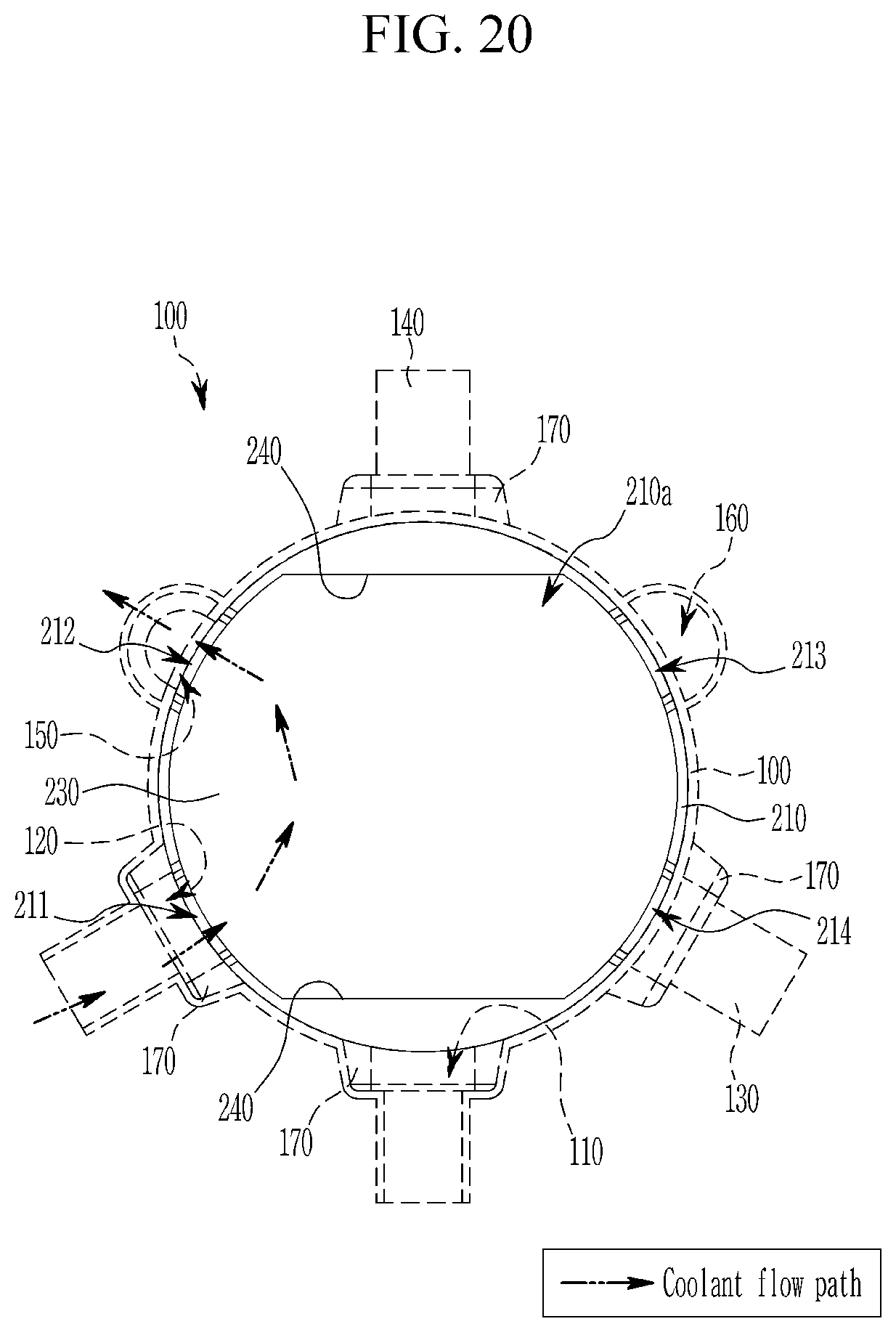 Patent US12612975 Figure 20 – Multi-way coolant valve and heat pump system having the same