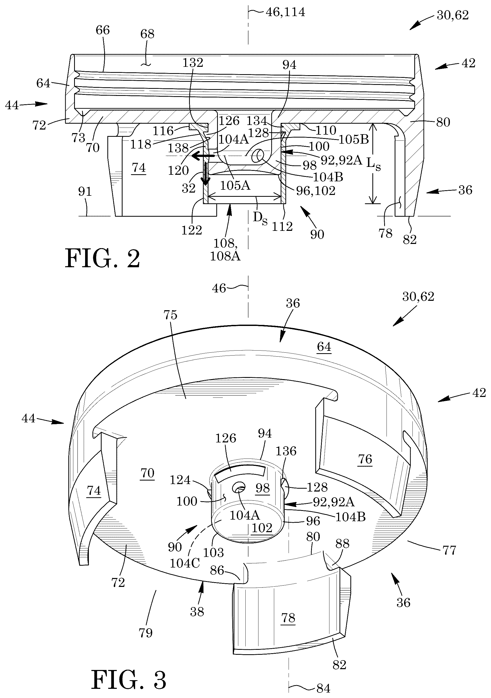 Patent US12612976 Figure 2 – Valve assembly for dispensing foodstuff and dispenser apparatus and lid comprising the same