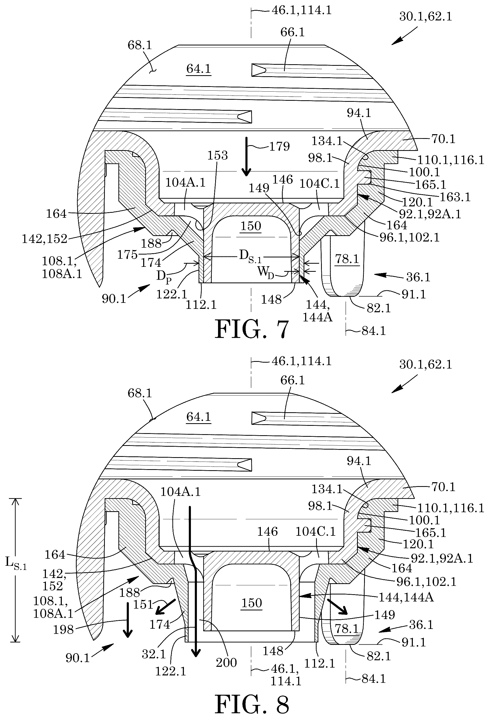 Patent US12612976 Figure 5 – Valve assembly for dispensing foodstuff and dispenser apparatus and lid comprising the same
