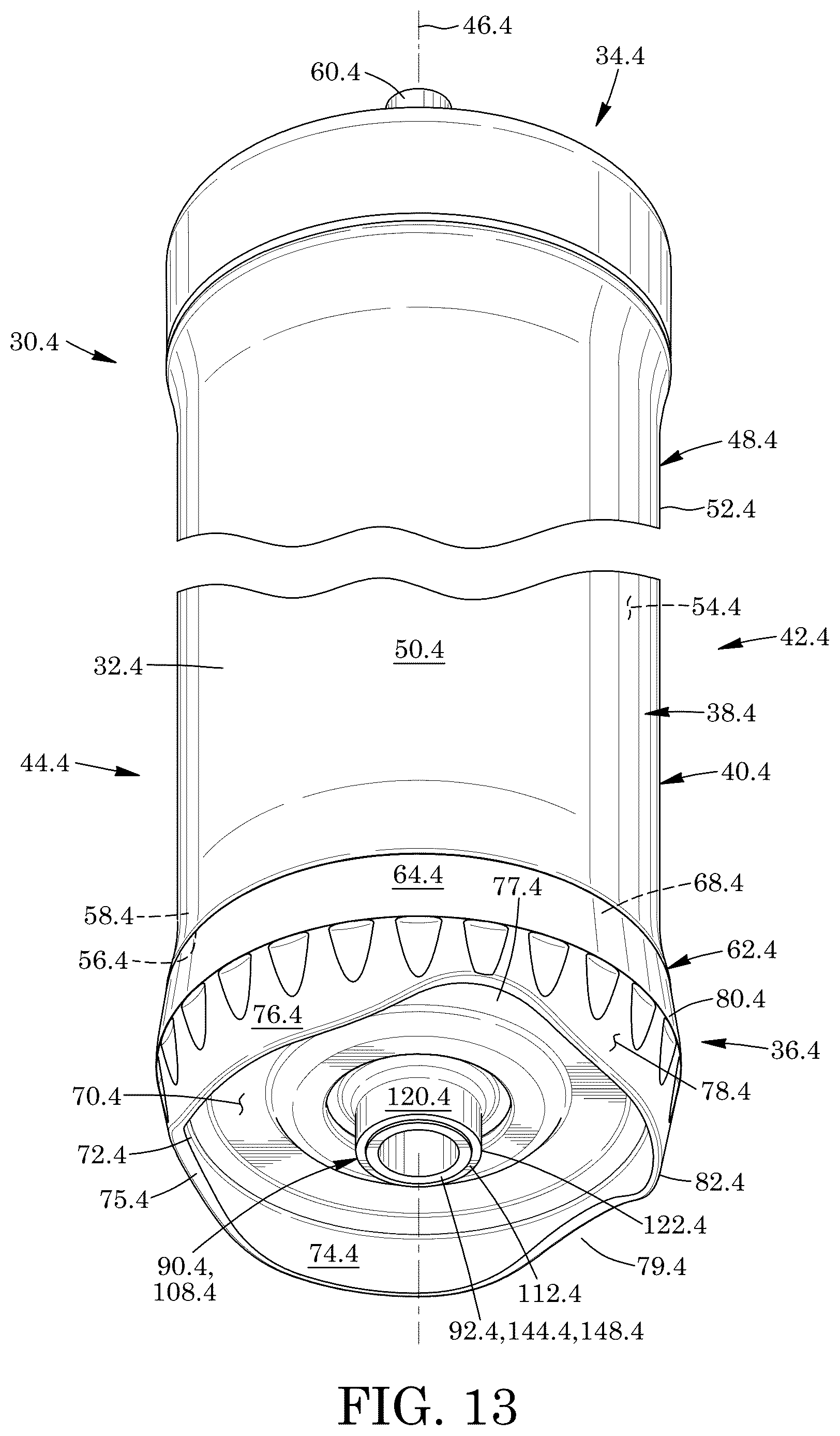 Patent US12612976 Figure 8 – Valve assembly for dispensing foodstuff and dispenser apparatus and lid comprising the same