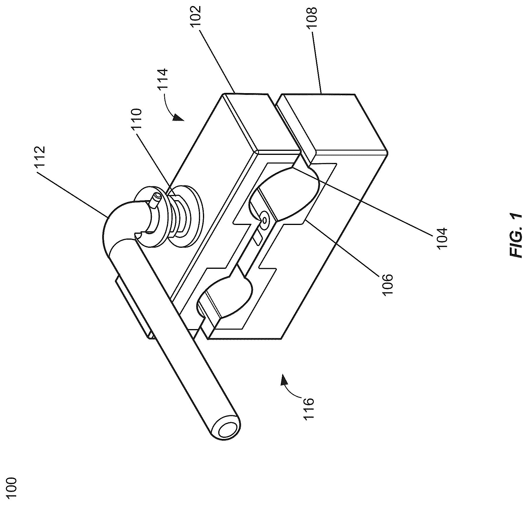 Patent US12612980 Figure 1 – Clamp assembly for drilling service lines