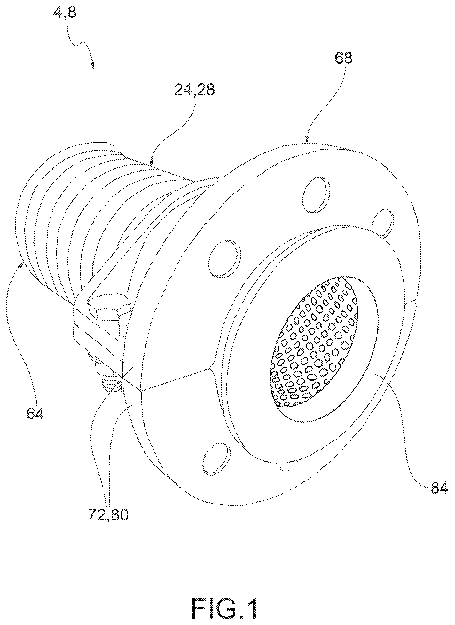 Patent US12612983 Figure 1 – Flexible tube for conveying abrasive materials and related manufacturing method