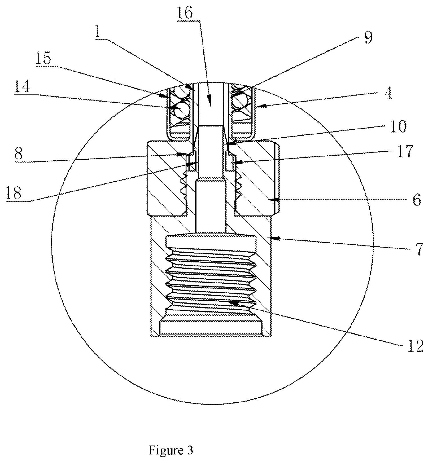 Patent US12612984 Figure 3 – Dust blowing gun extension pipe capable of being freely bent and shaped