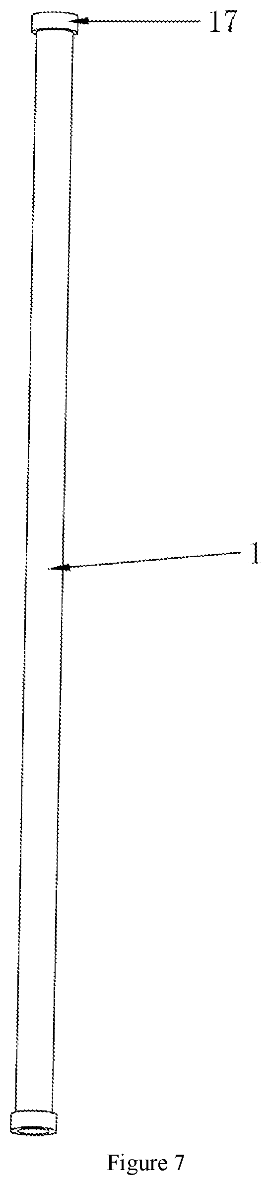 Patent US12612984 Figure 7 – Dust blowing gun extension pipe capable of being freely bent and shaped
