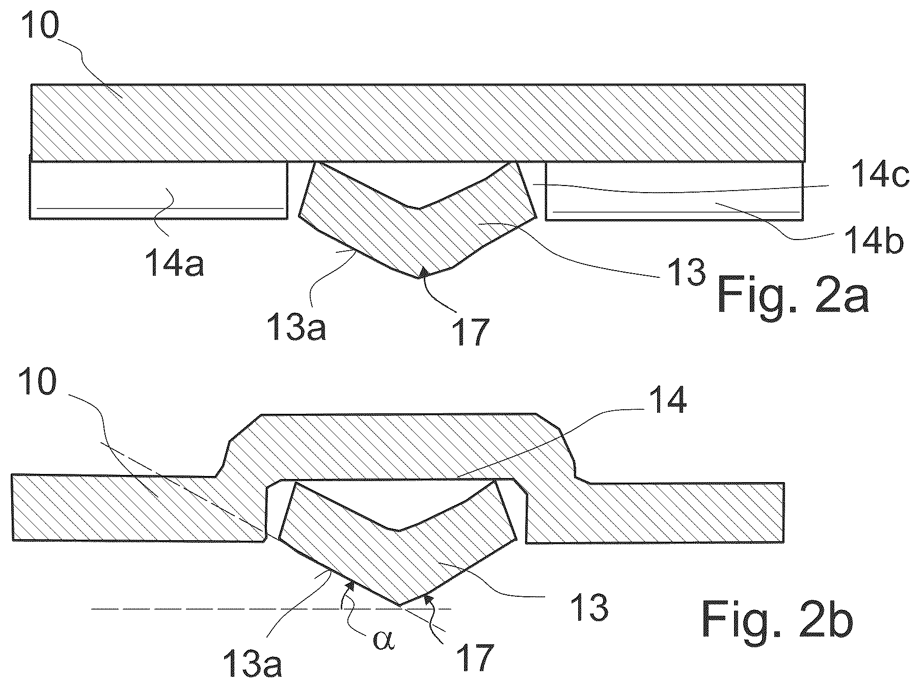 Patent US12612985 Figure 2 – Clamp with tongue having a non-flat transverse profile