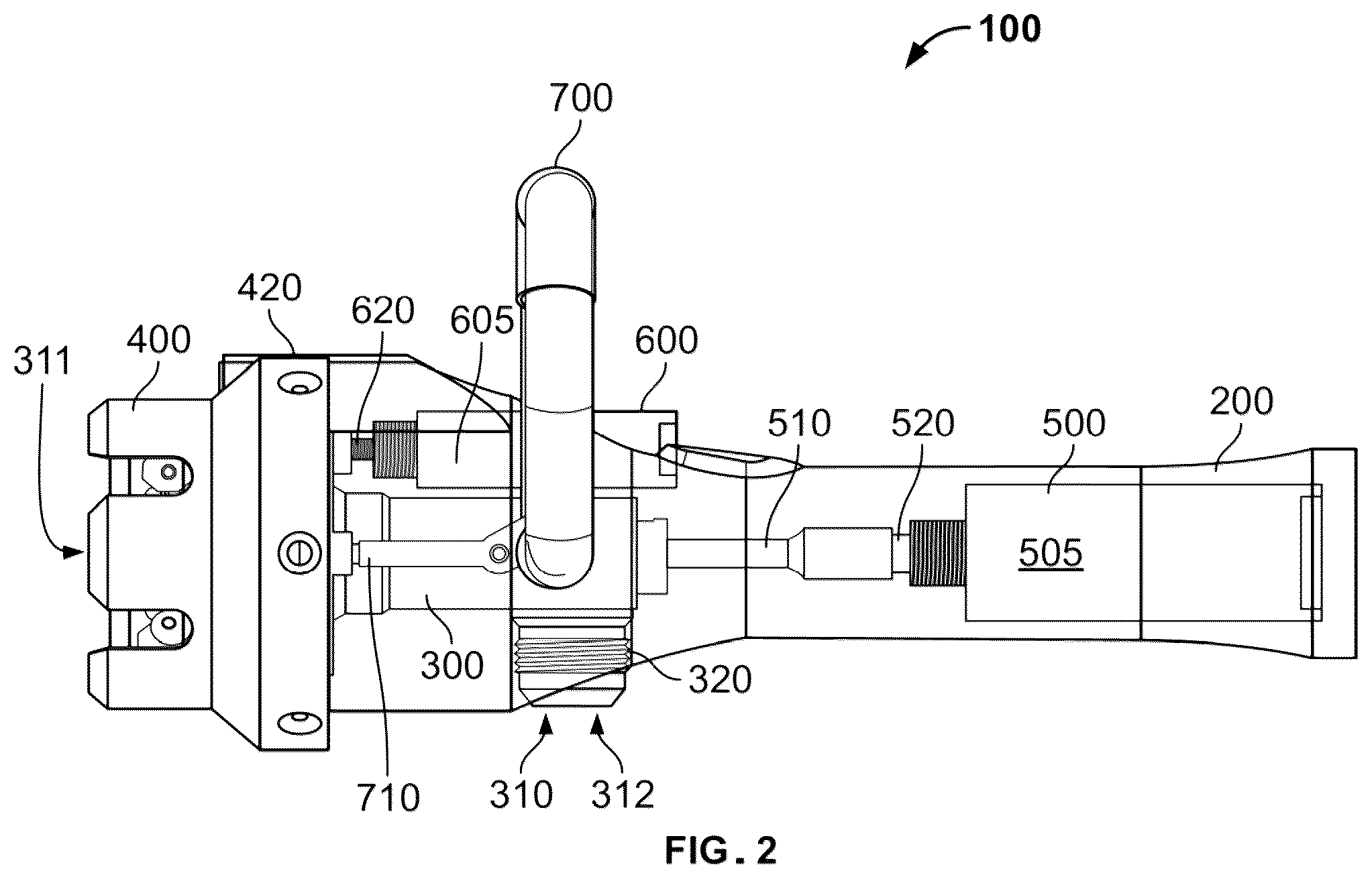 Patent US12612987 Figure 2 – Coupling nozzle for cryogenic fluid