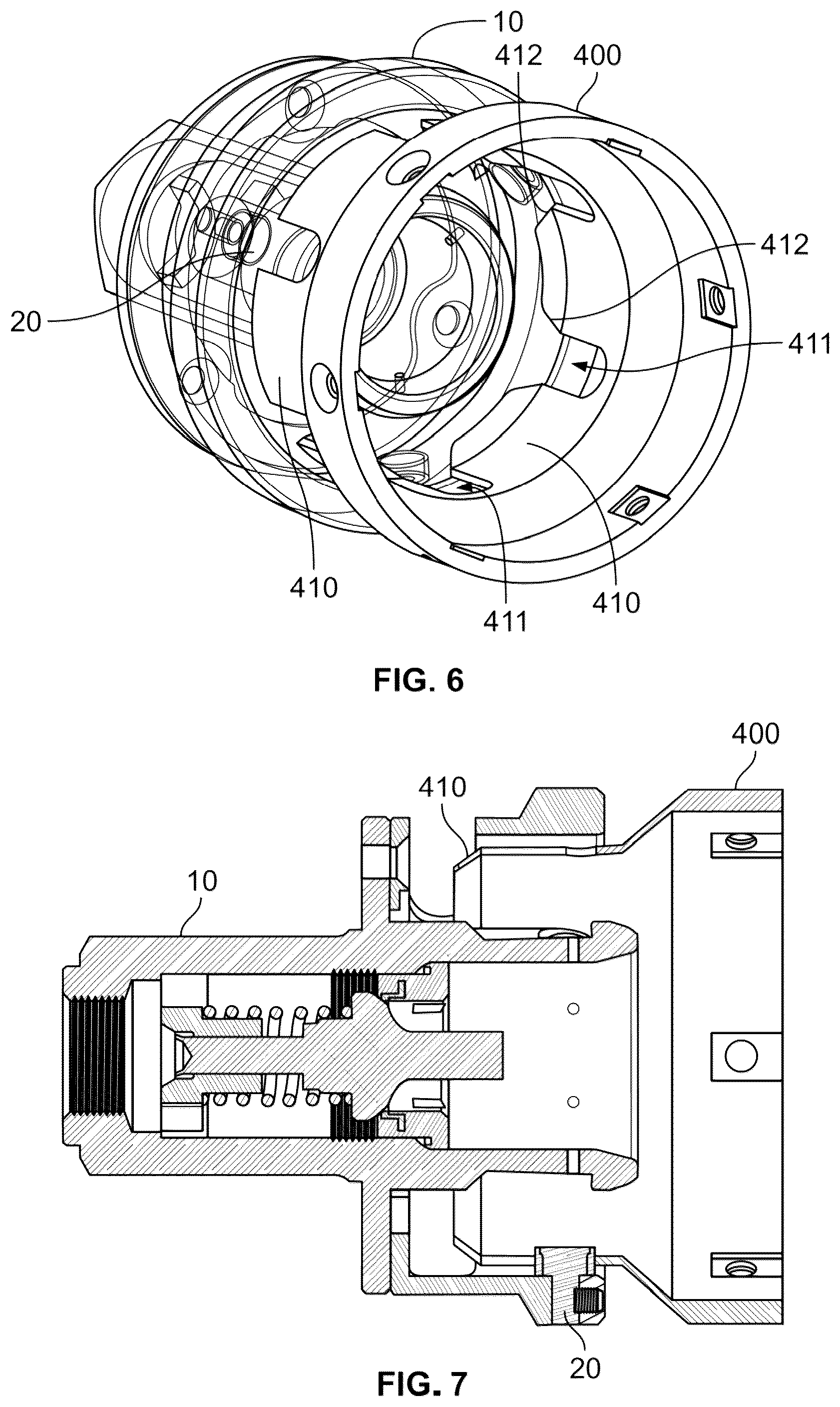 Patent US12612987 Figure 6 – Coupling nozzle for cryogenic fluid