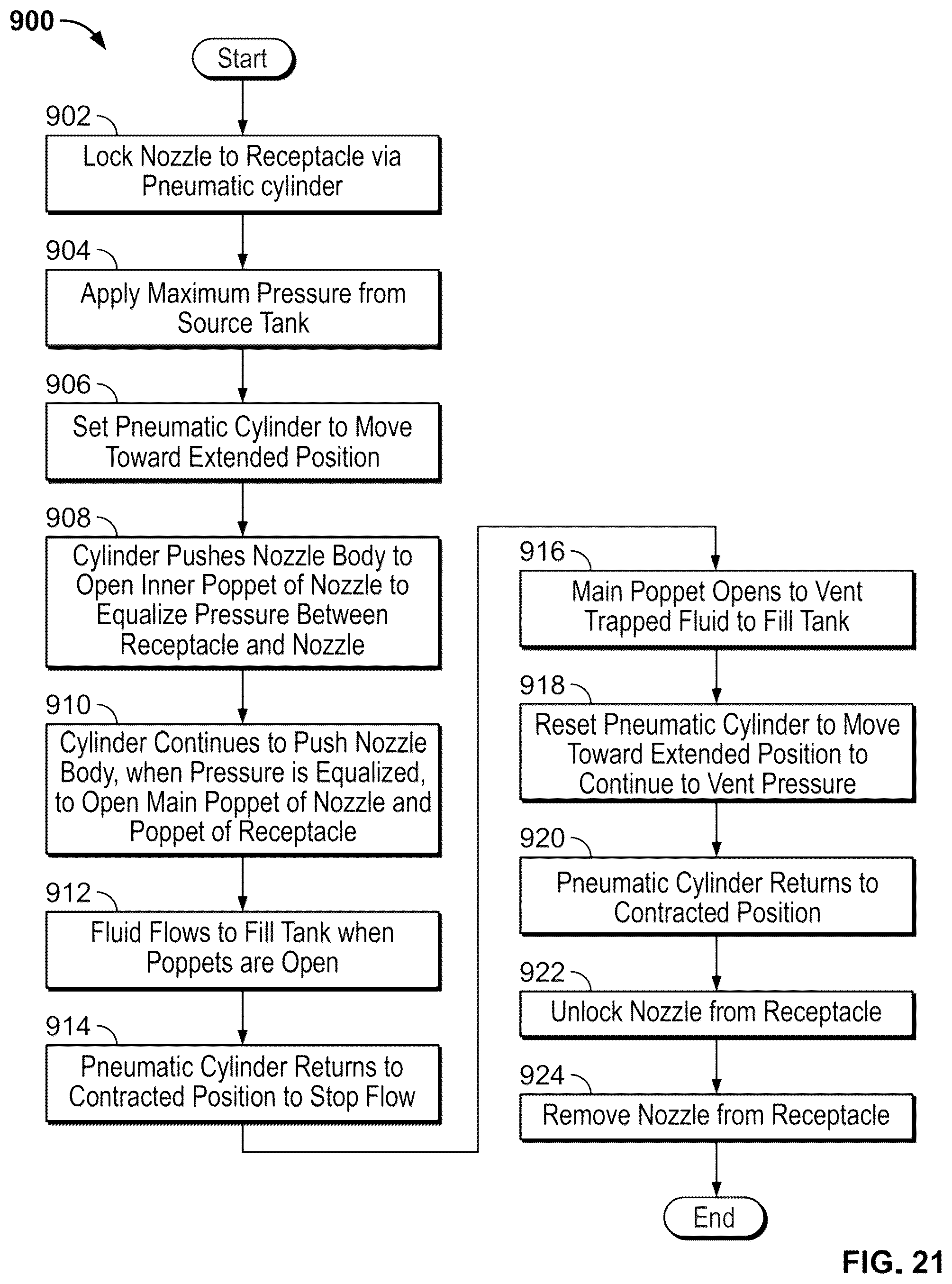 Patent US12612987 Figure 18 – Coupling nozzle for cryogenic fluid