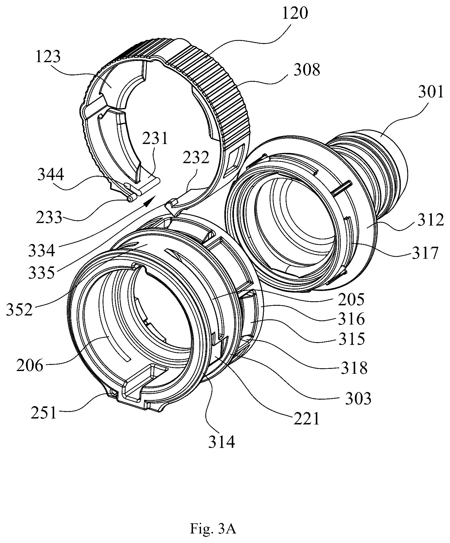 Patent US12612989 Figure 3 – Female connector and connector assembly comprising the same