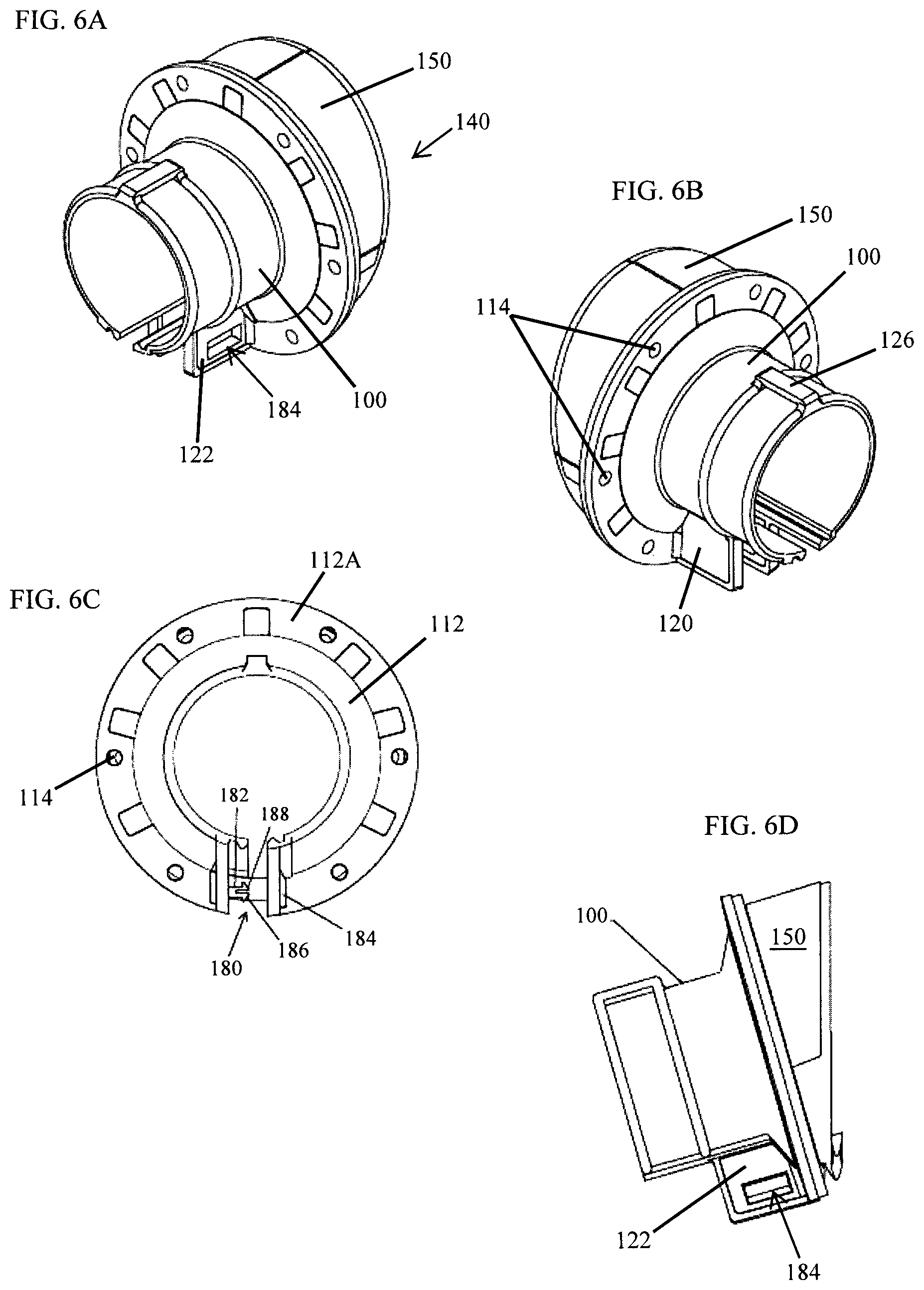 Patent US12612990 Figure 6 – Side wall seal for piping