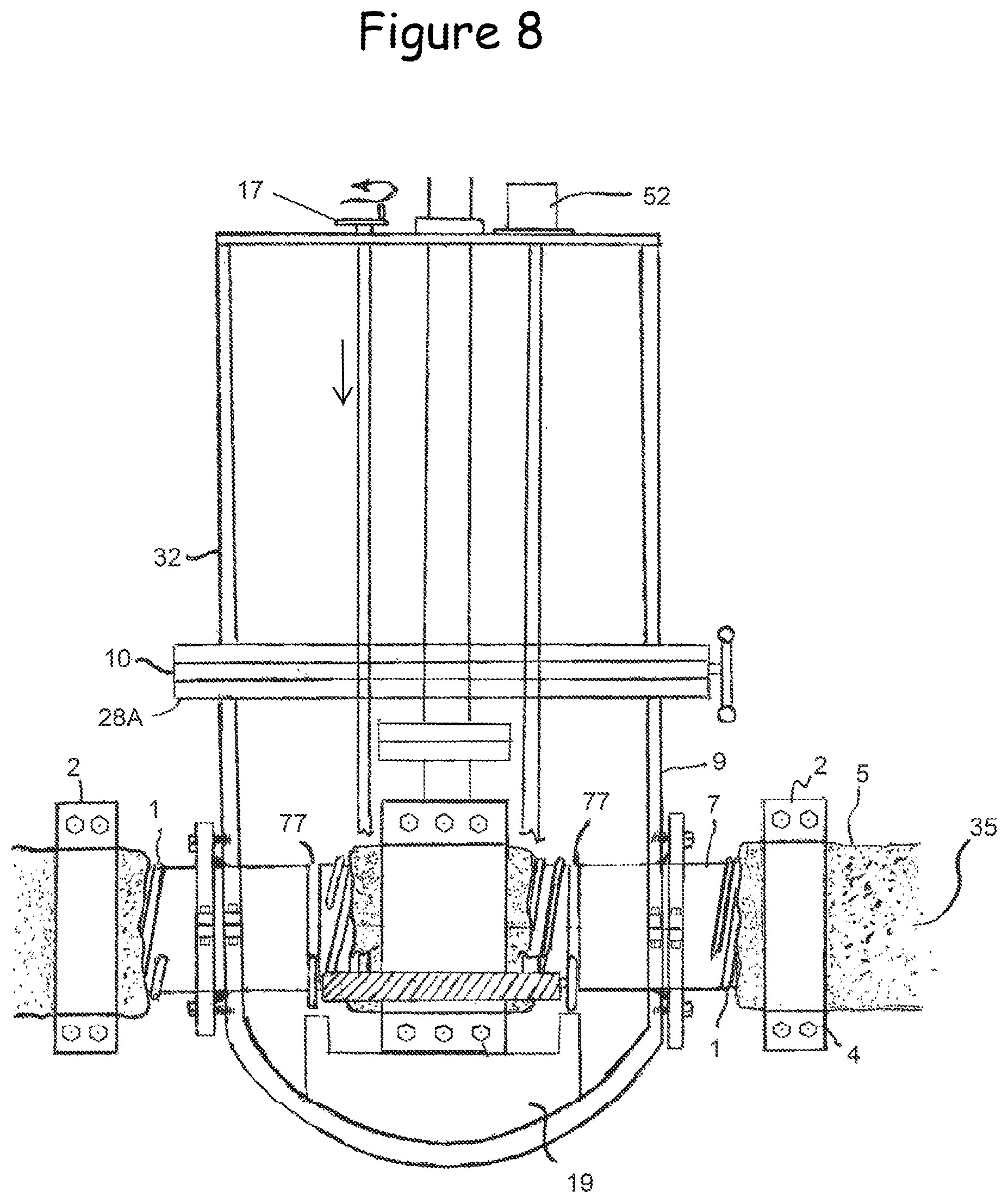 Patent US12612993 Figure 7 – Gate insert valve and method of insertion into pressurized pipelines