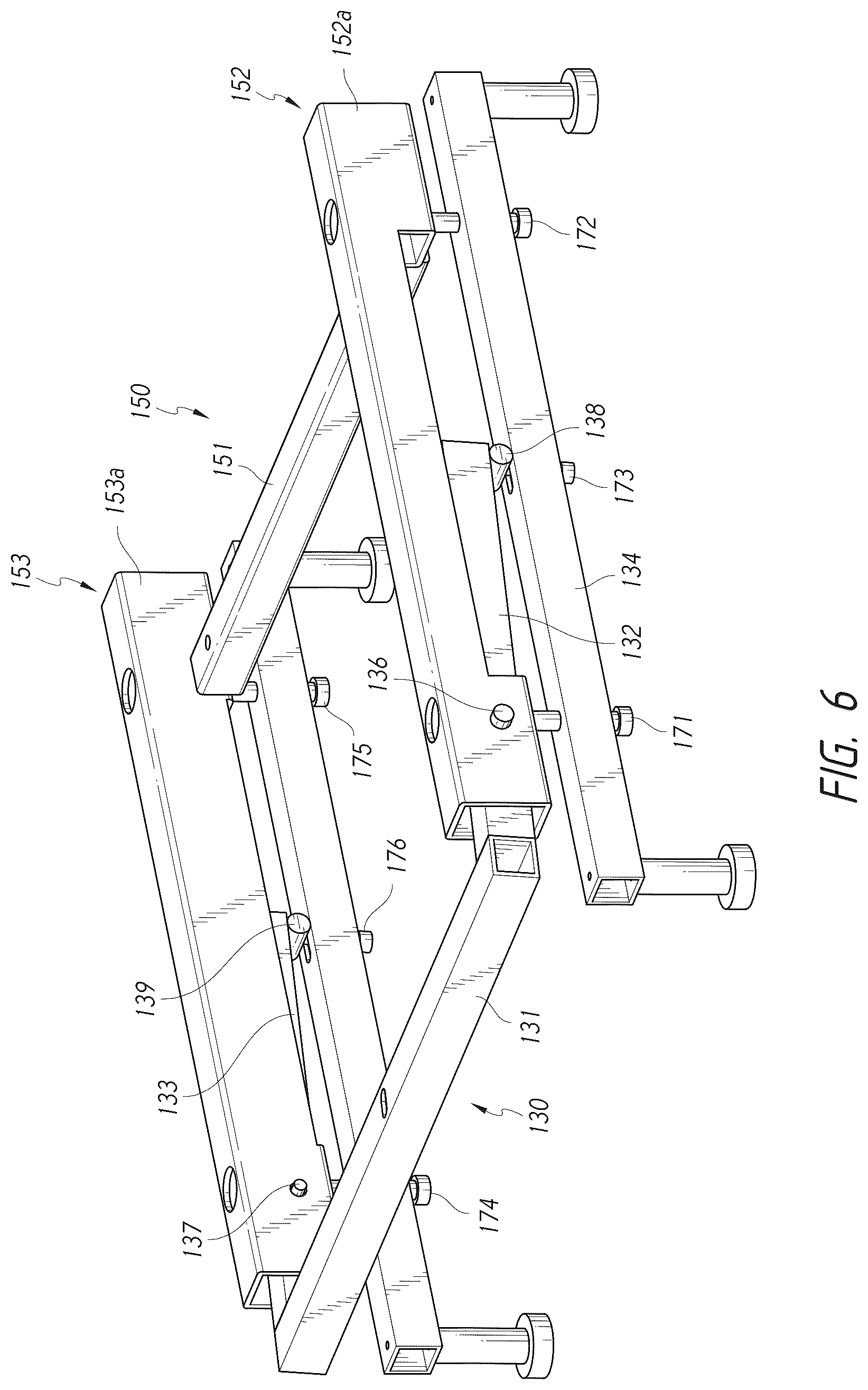 Patent US12612994 Figure 6 – Movable bases for shade structures
