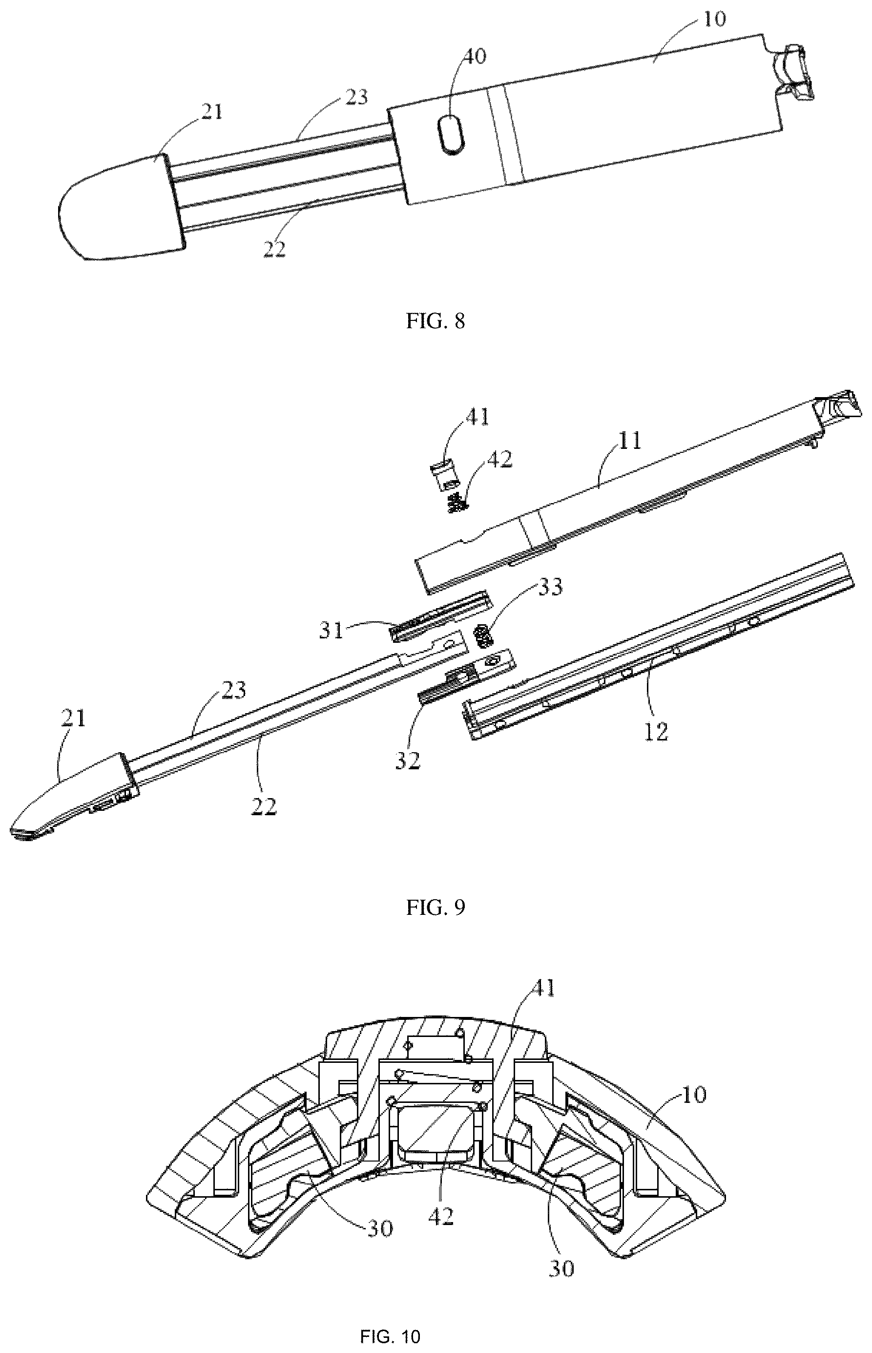 Patent US12612995 Figure 4 – Telescoping leg and support bracket