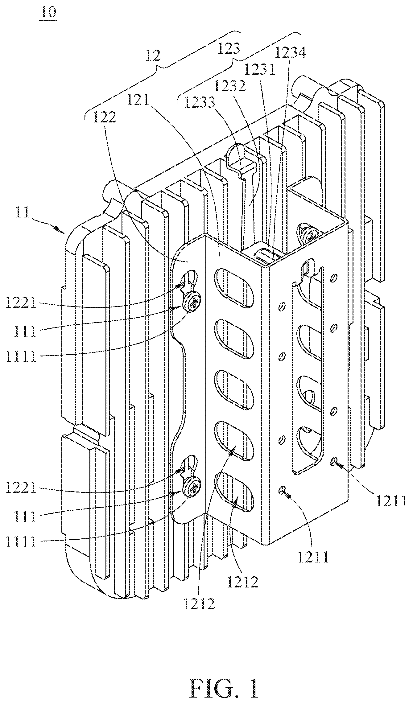 Patent US12612996 — Wall mount assembly and wall mount bracket — Figure 1