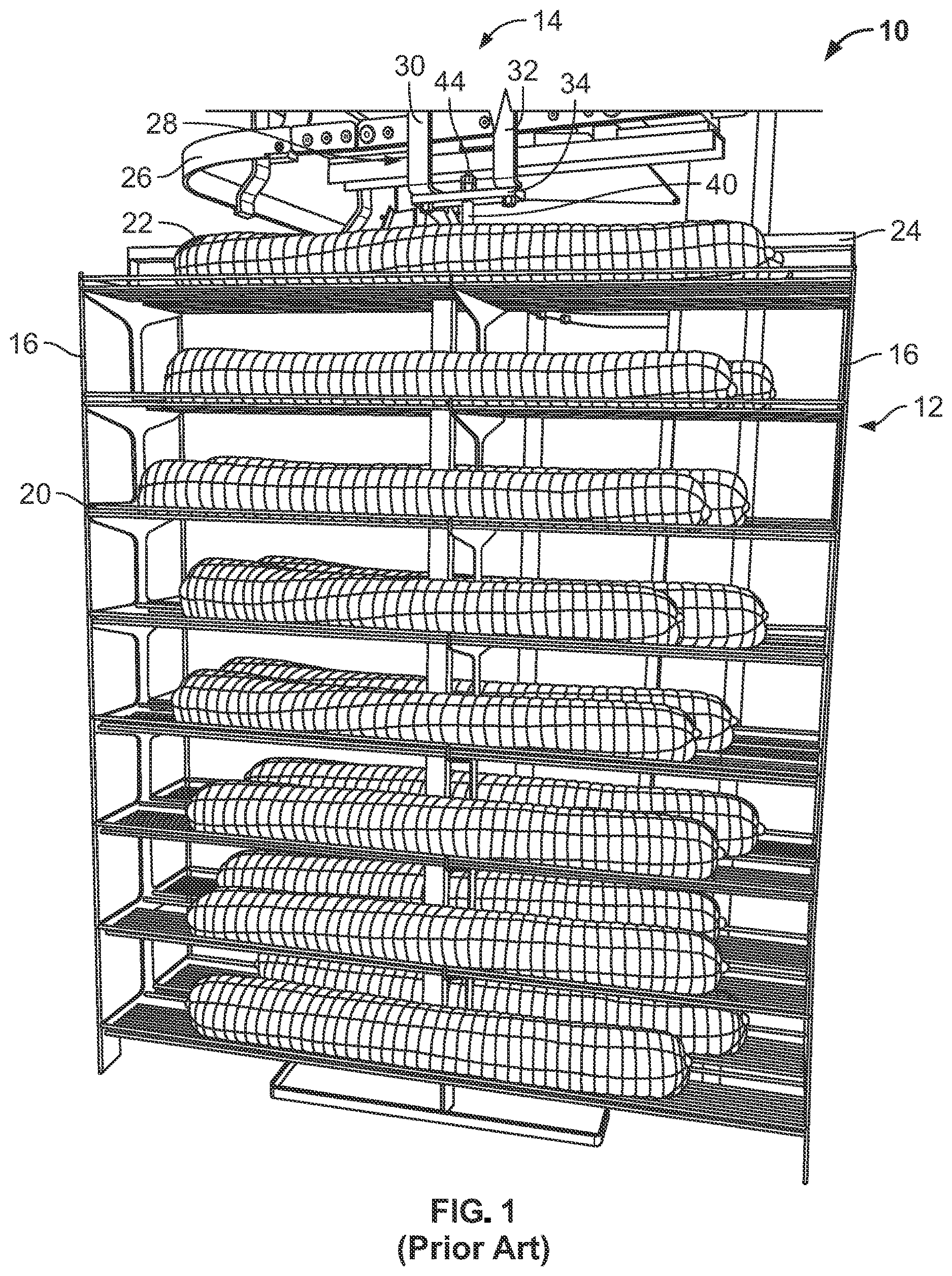 Patent US12612997 Figure 1 – Food processing tree support
