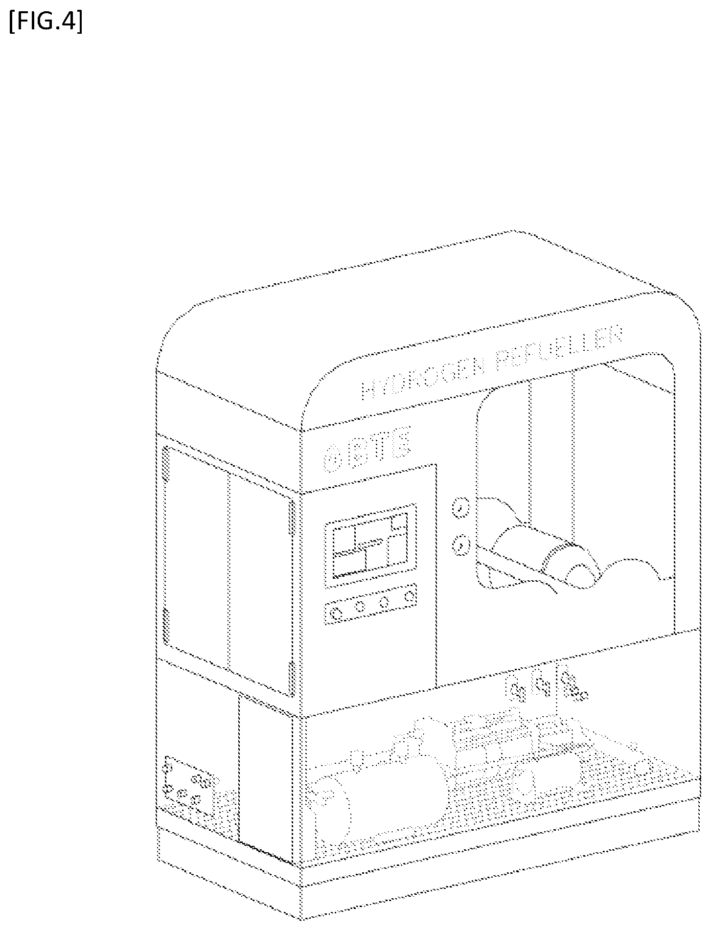 Patent US12612999 Figure 4 – Integrated and mobile automatic hydrogen station