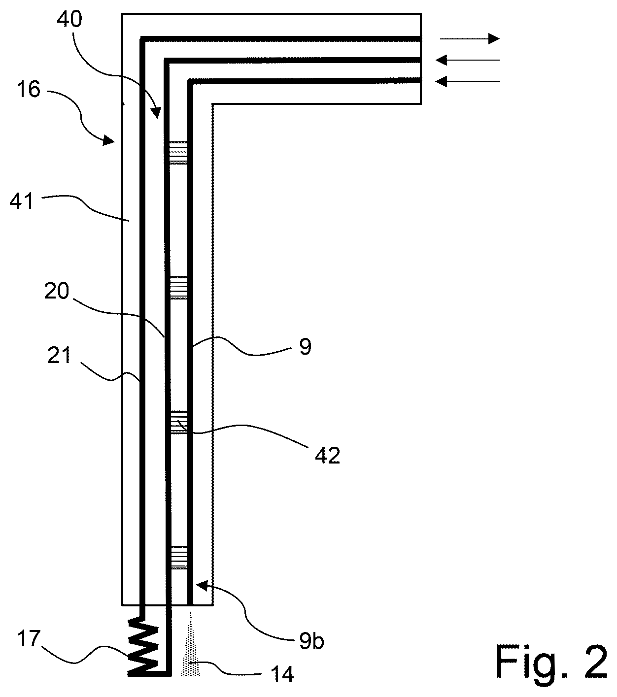 Patent US12613000 Figure 2 – Device and method for transferring liquid helium into an application cryostat
