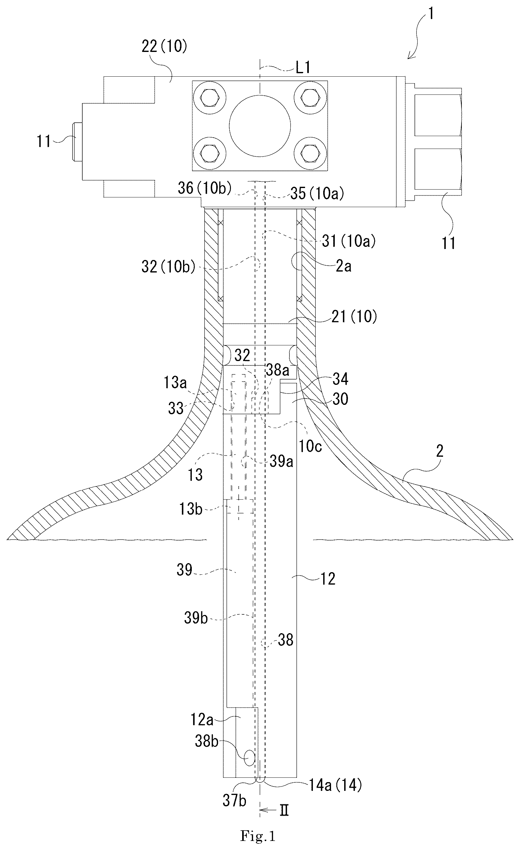 Patent US12613009 Figure 1 – Tank valve device
