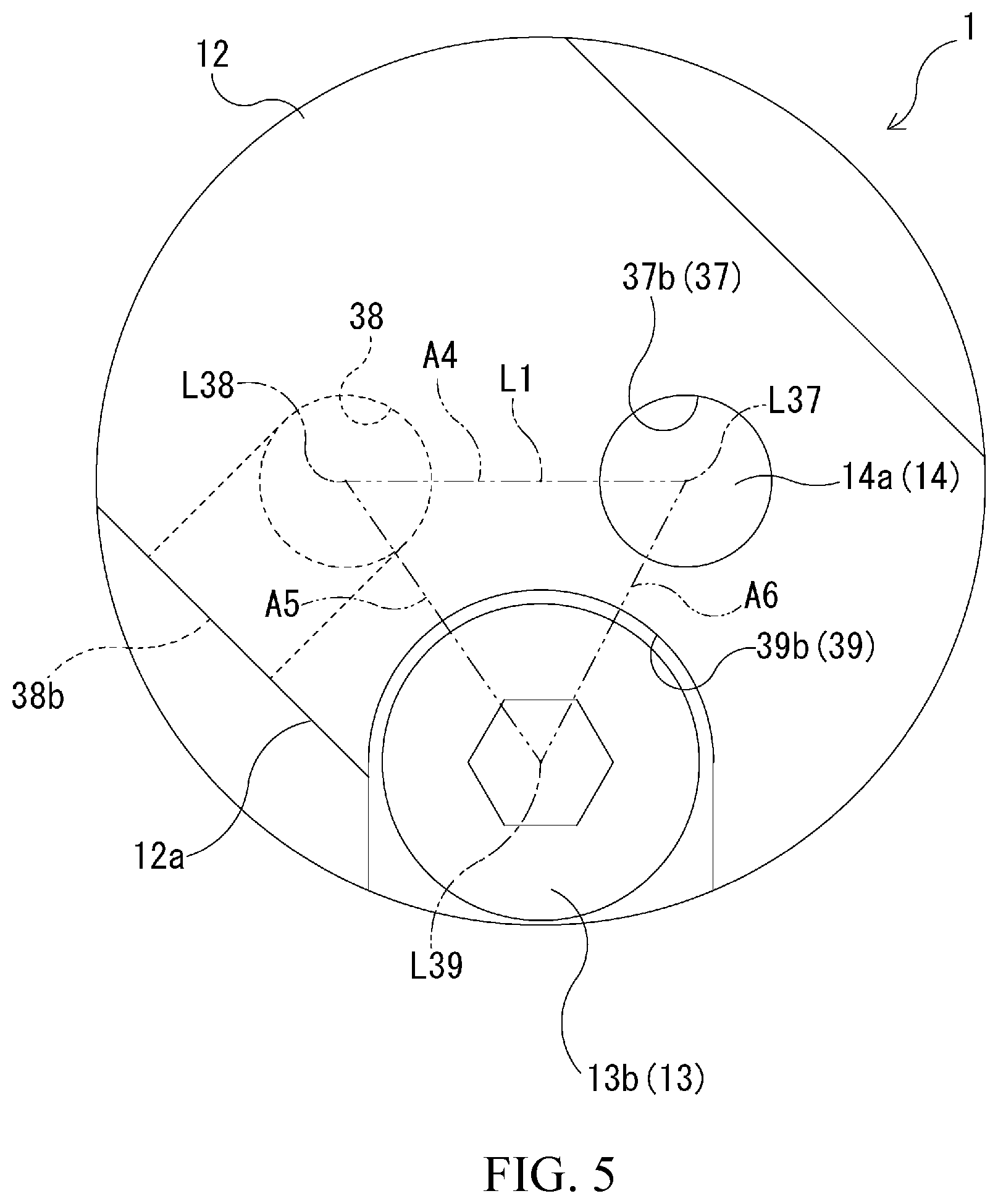 Patent US12613009 Figure 5 – Tank valve device