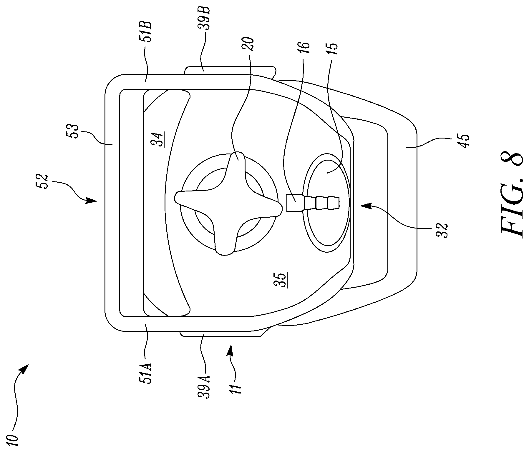 Patent US12613011 Figure 8 – Protective shroud for a valve integrated pressure regulator (VIPR)