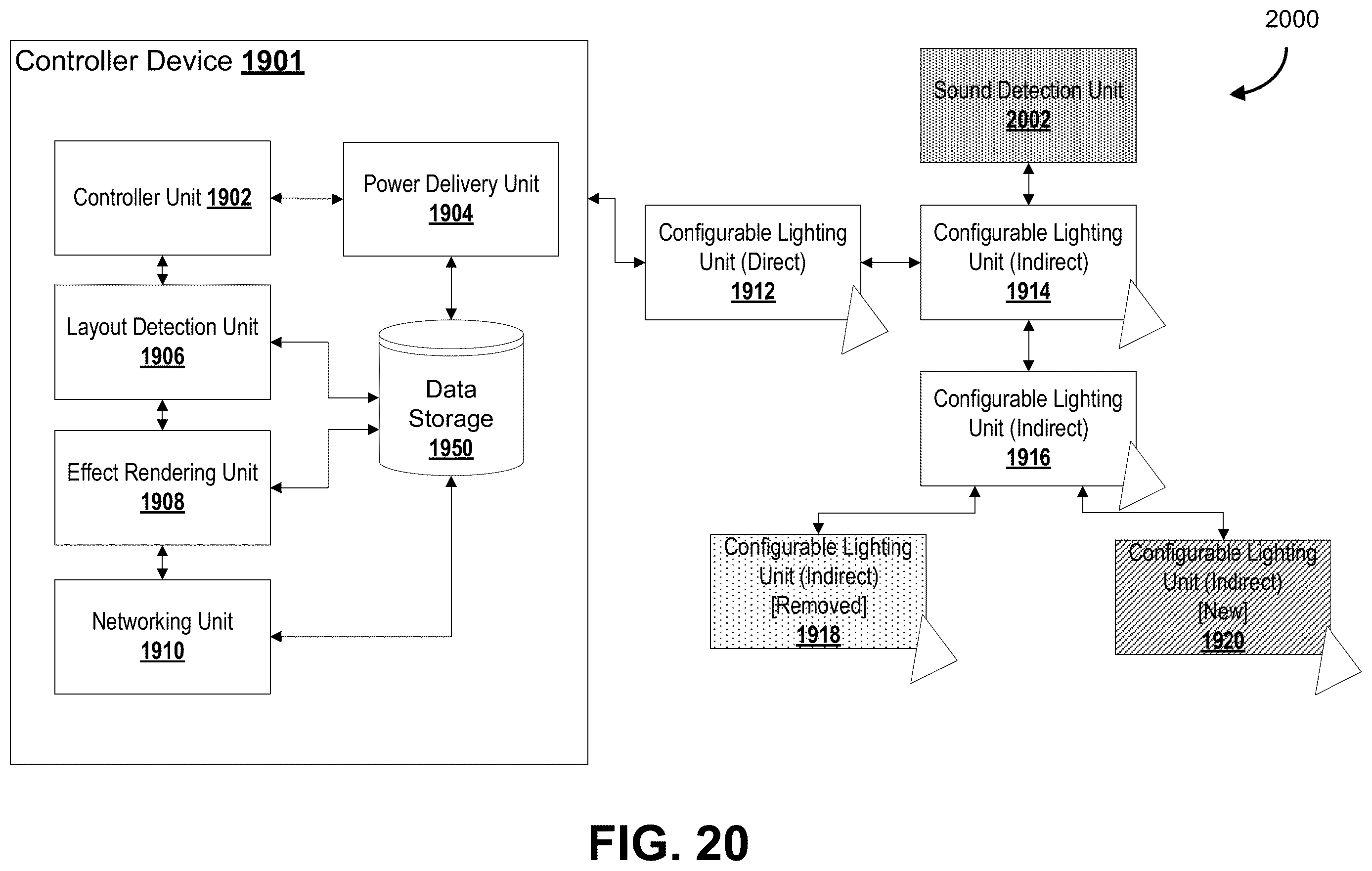 Patent US12613014 Figure 20 – Systems and methods for connecting and controlling configurable lighting units