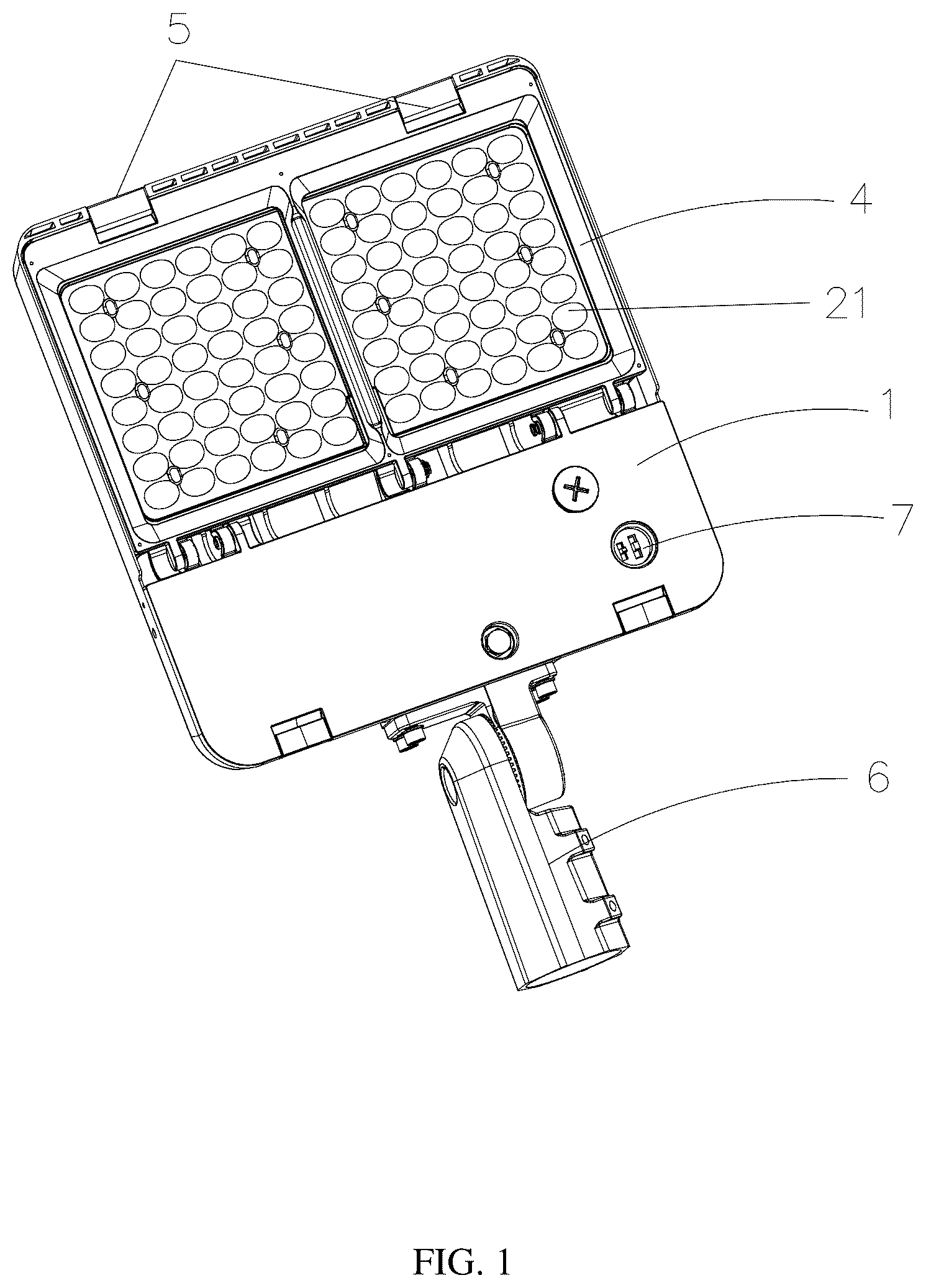 Patent US12613016 Figure 1 – Parking lot lamp supporting multiple light patterns