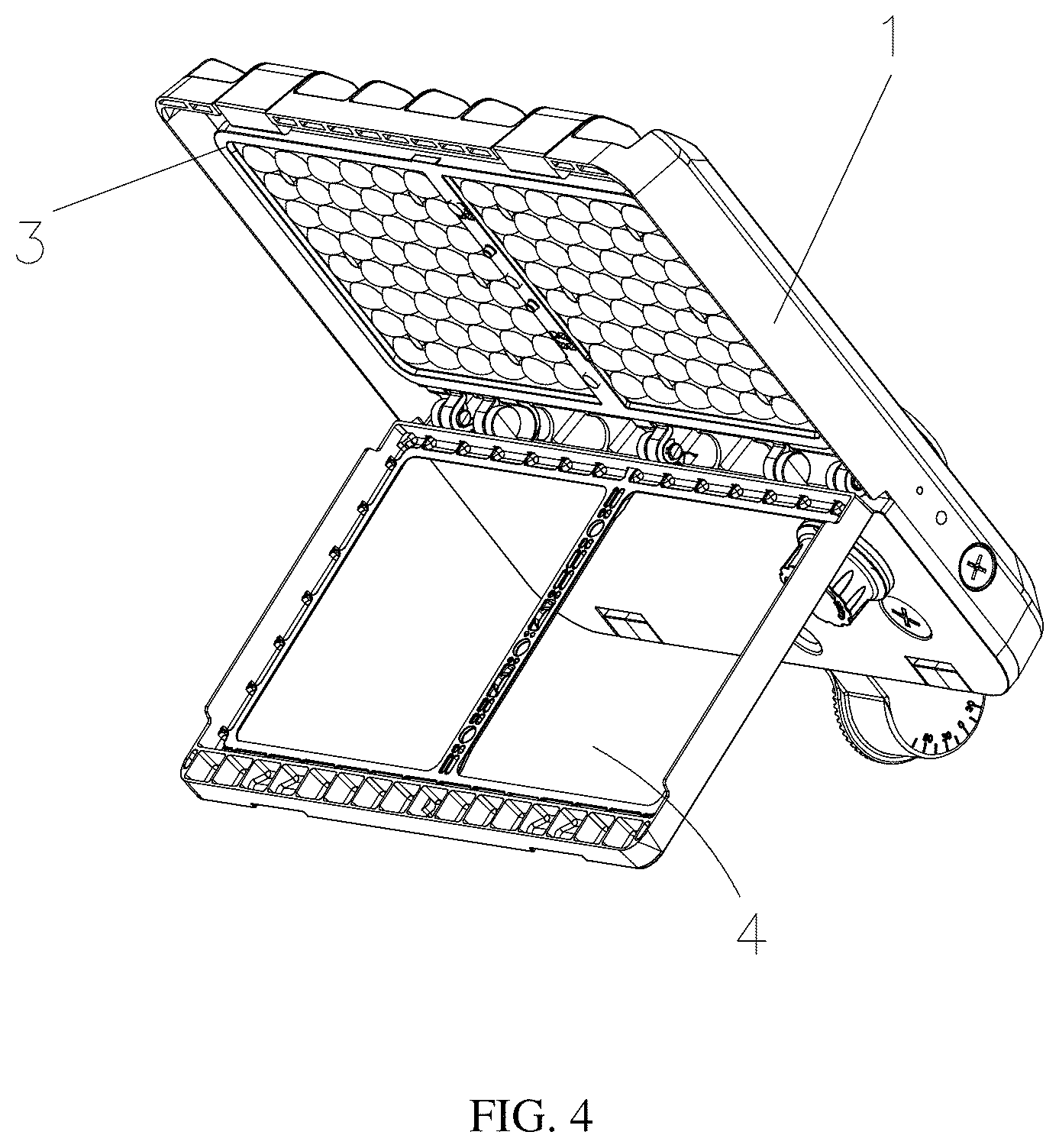 Patent US12613016 Figure 4 – Parking lot lamp supporting multiple light patterns