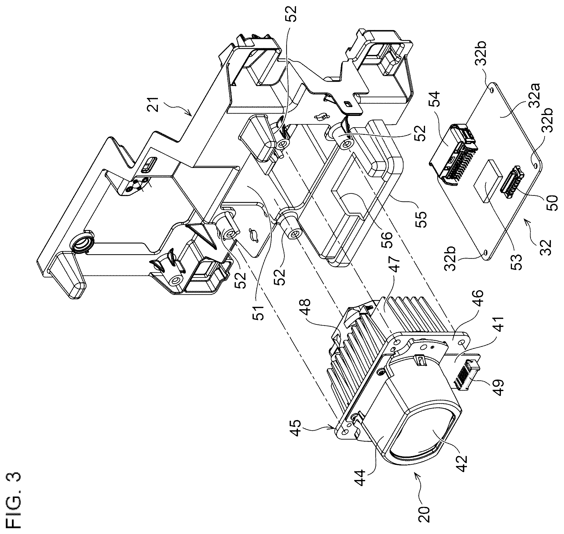 Patent US12613019 Figure 3 – Vehicle lamp