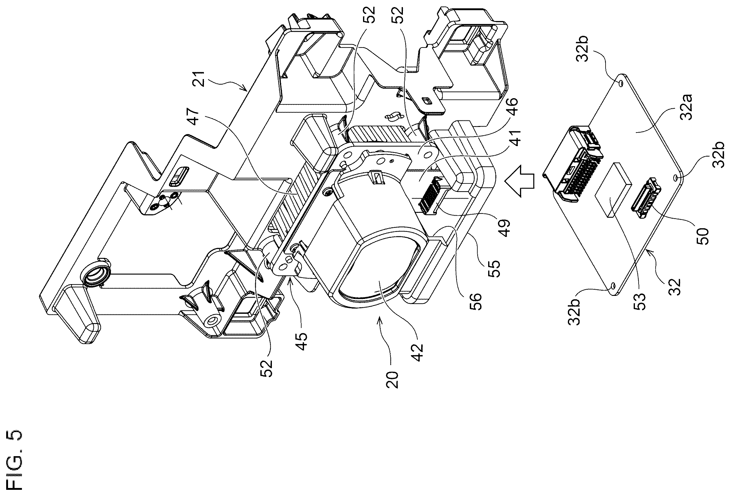Patent US12613019 Figure 5 – Vehicle lamp