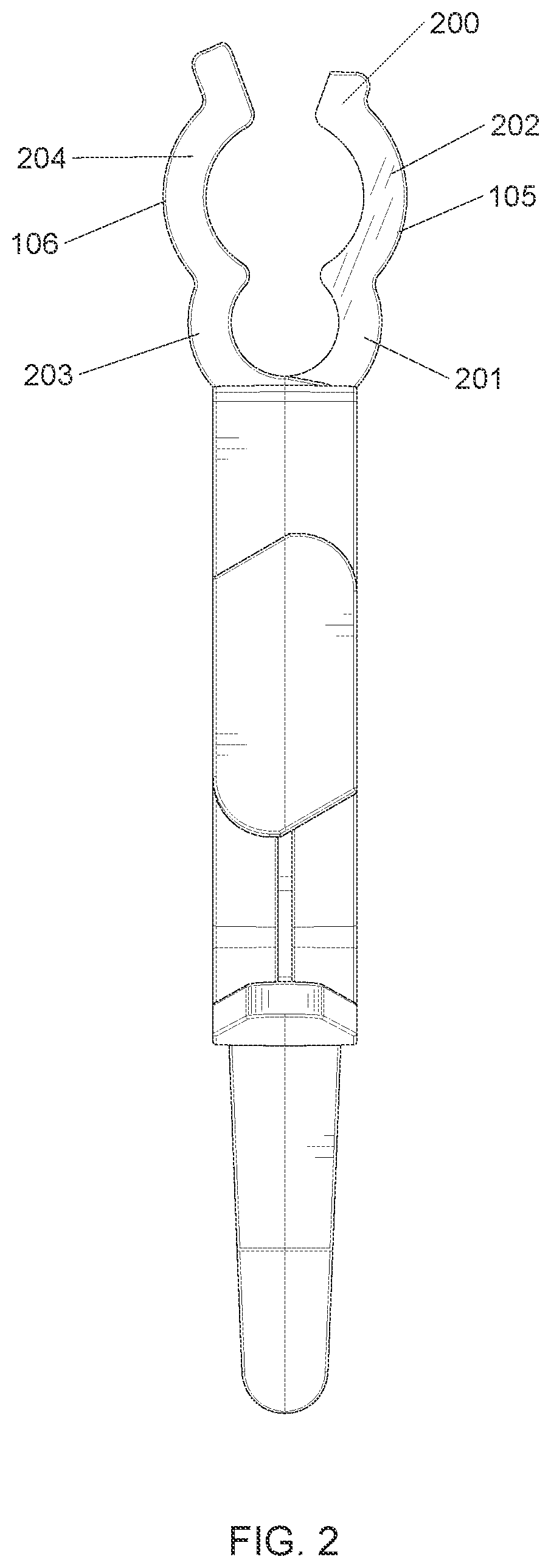 Patent US12613026 Figure 2 – System and method for hanging decorative elements at an elevated height