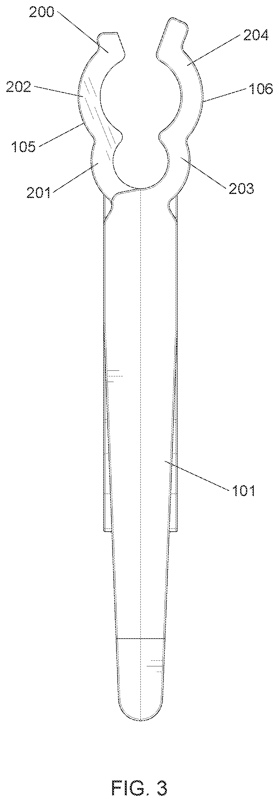 Patent US12613026 Figure 3 – System and method for hanging decorative elements at an elevated height