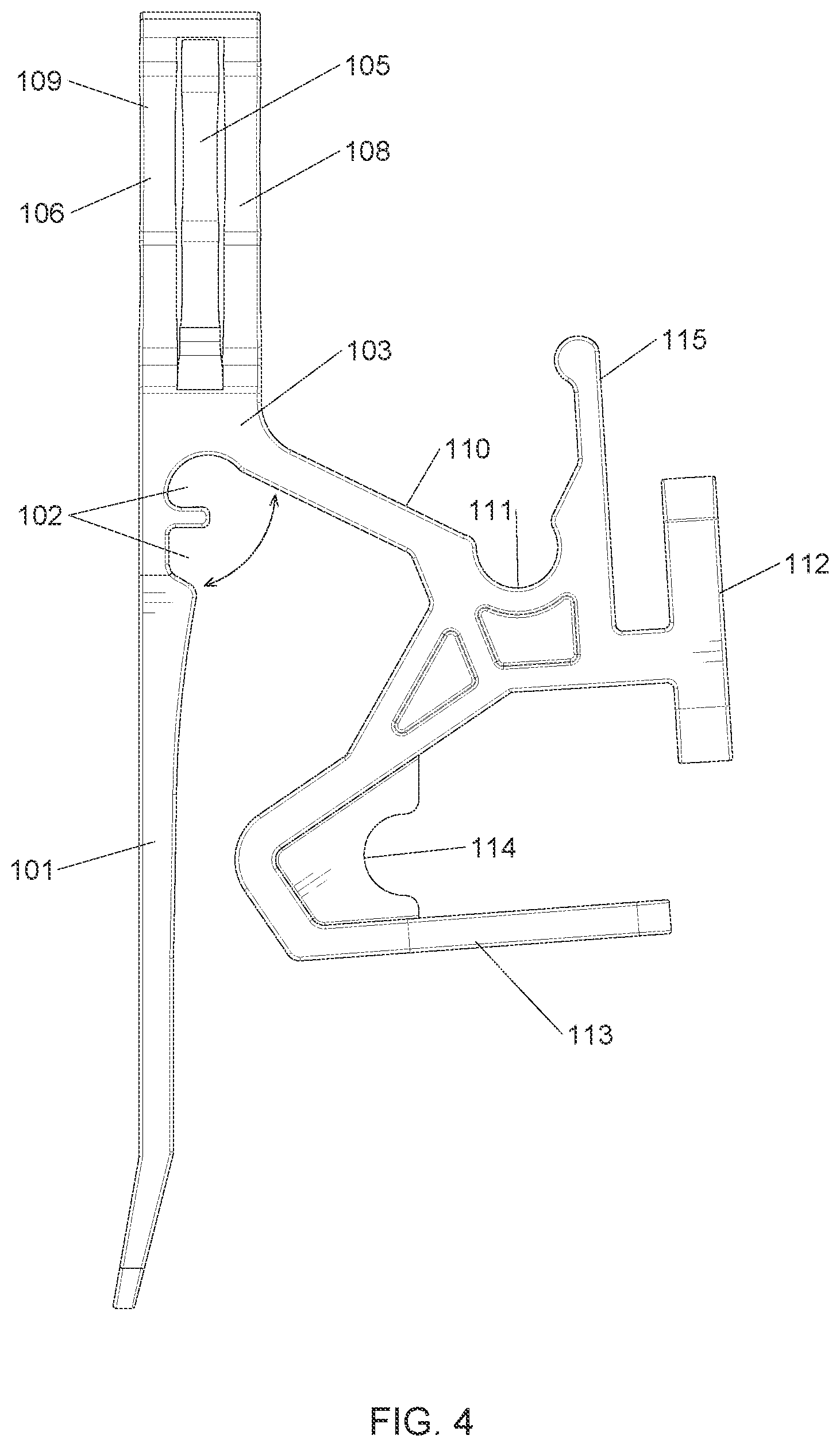 Patent US12613026 Figure 4 – System and method for hanging decorative elements at an elevated height