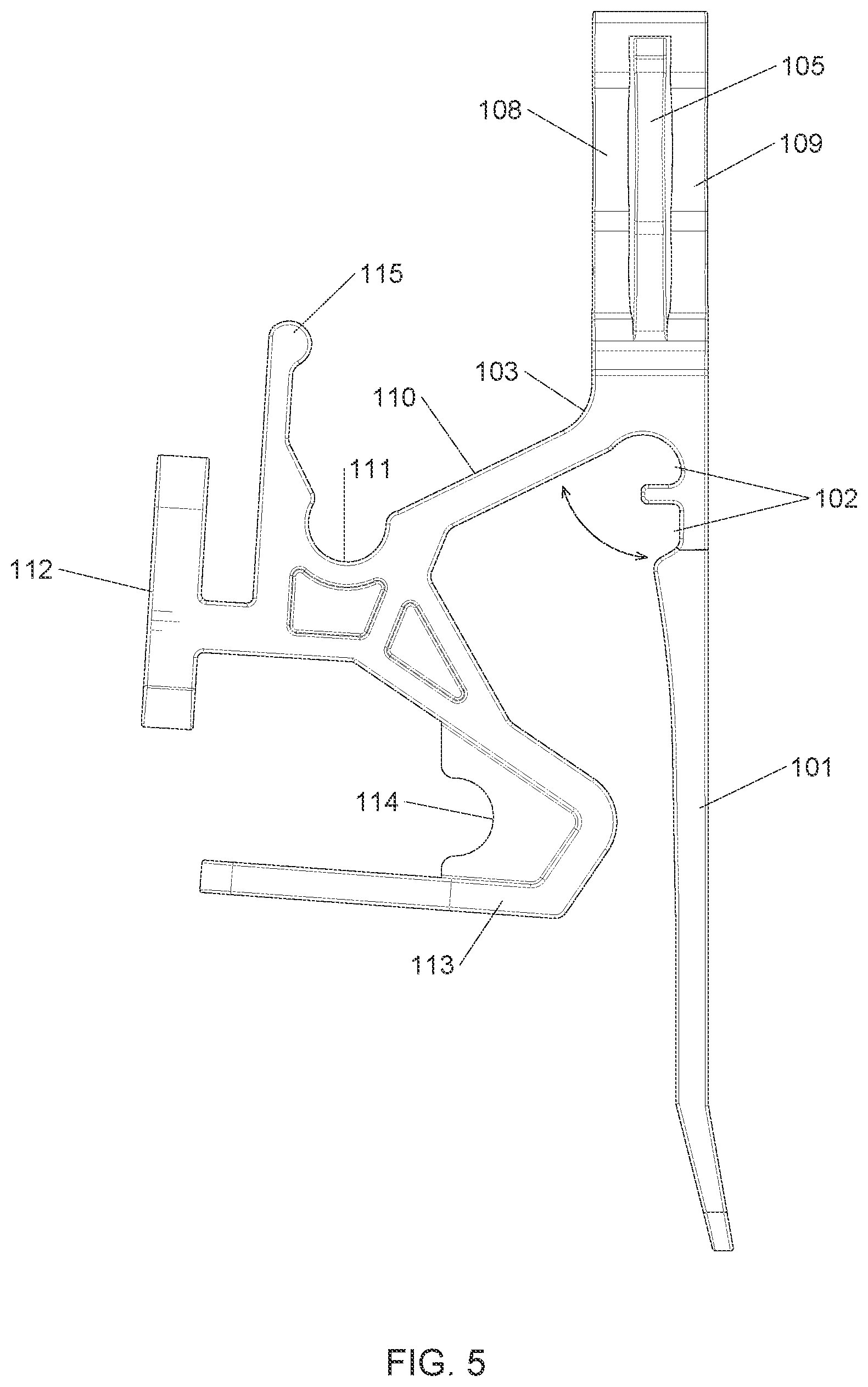 Patent US12613026 Figure 5 – System and method for hanging decorative elements at an elevated height