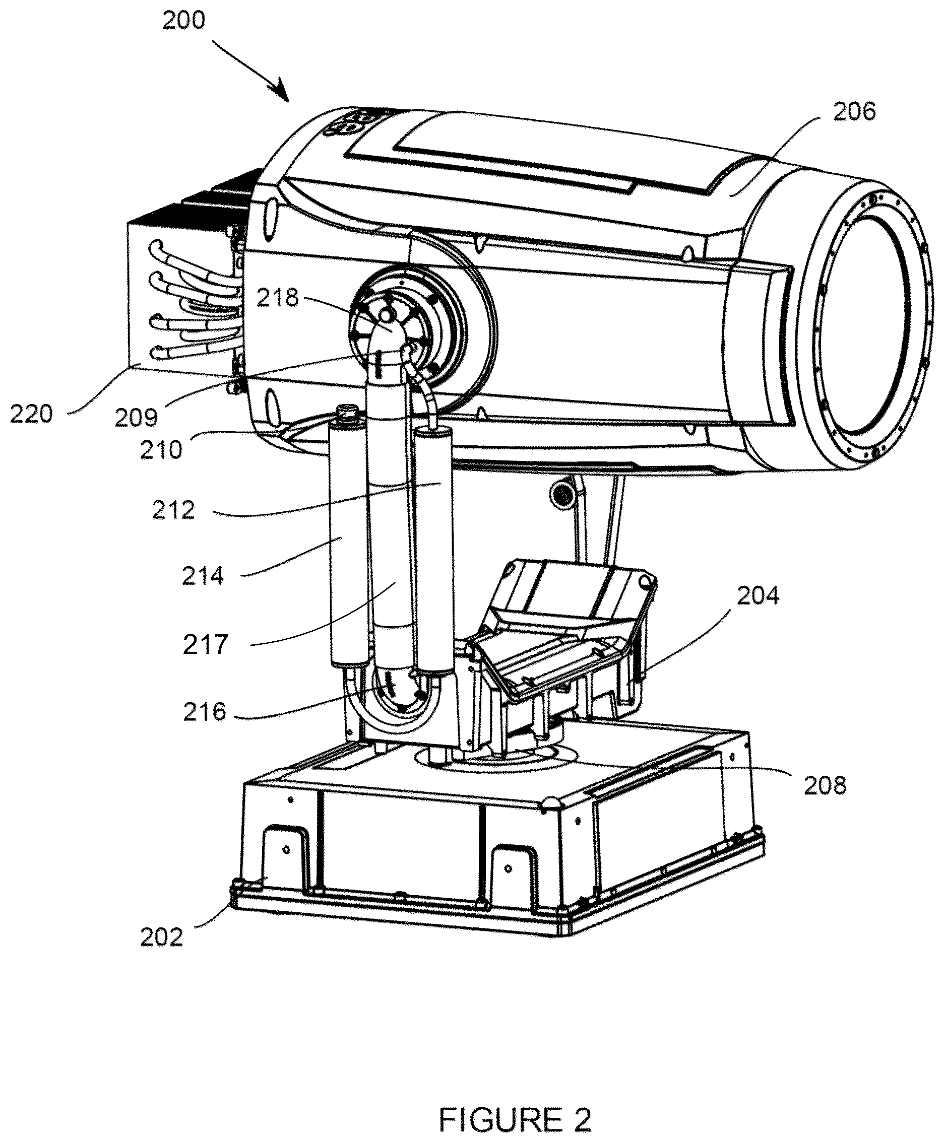 Patent US12613027 Figure 2 – System and method for controlling the humidity and pressure in a luminaire