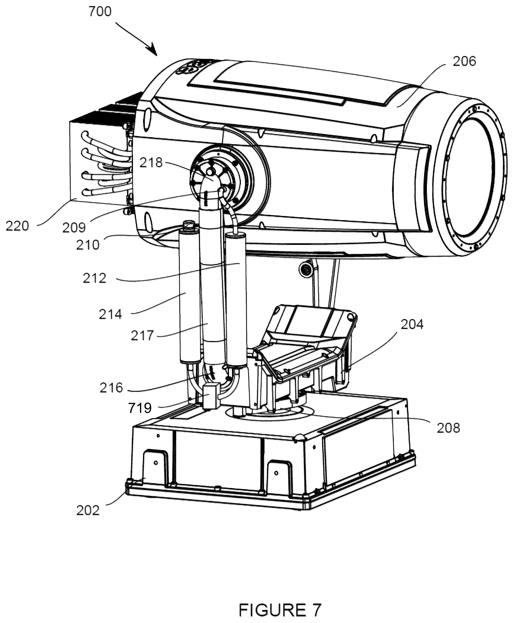 Patent US12613027 Figure 7 – System and method for controlling the humidity and pressure in a luminaire
