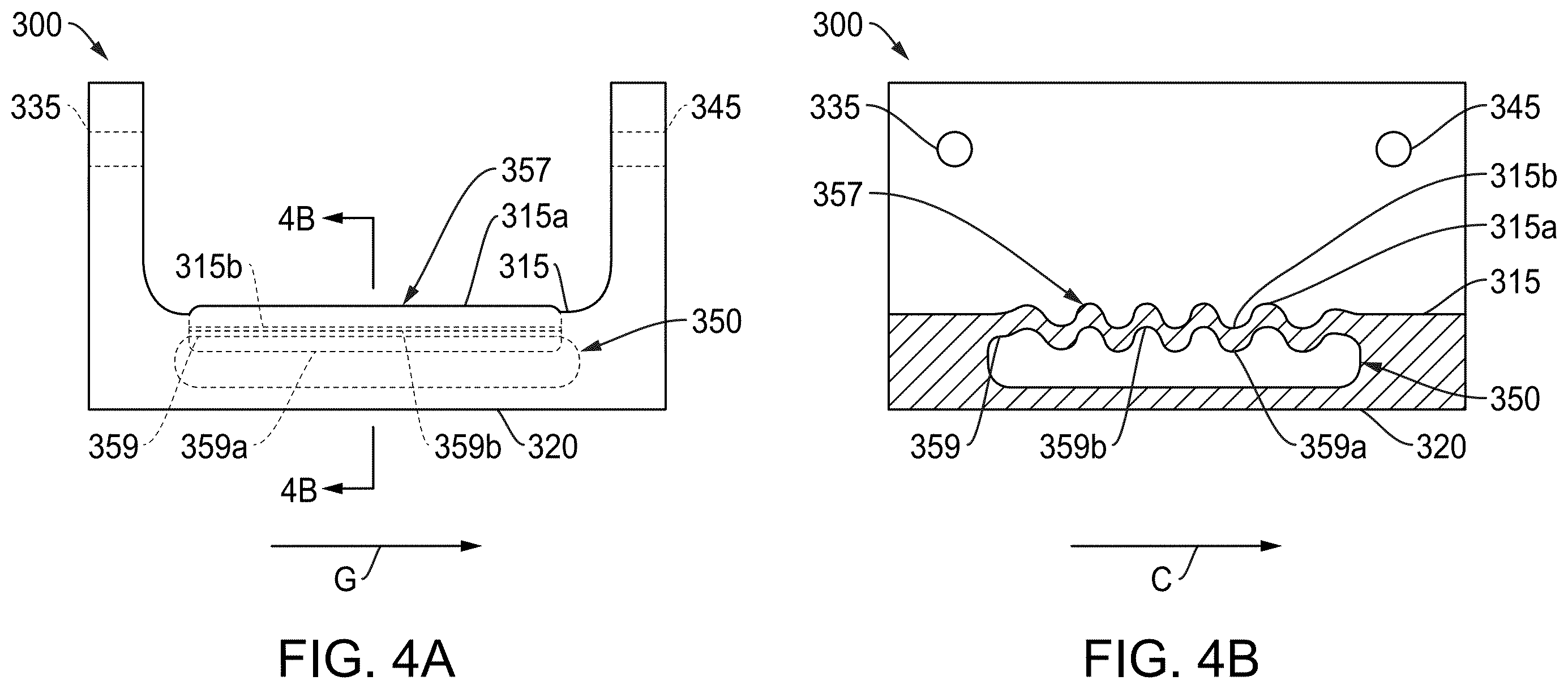 Patent US12613034 Figure 4 – Ceramic matrix composite component with corrugated wall