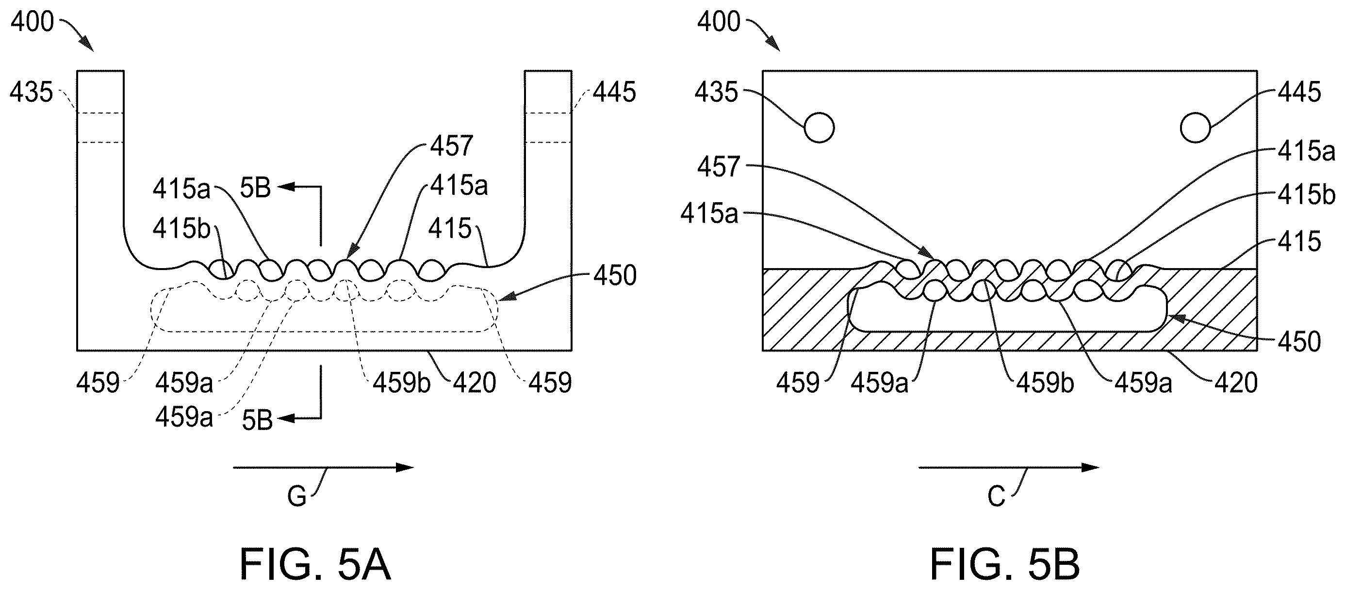 Patent US12613034 Figure 5 – Ceramic matrix composite component with corrugated wall