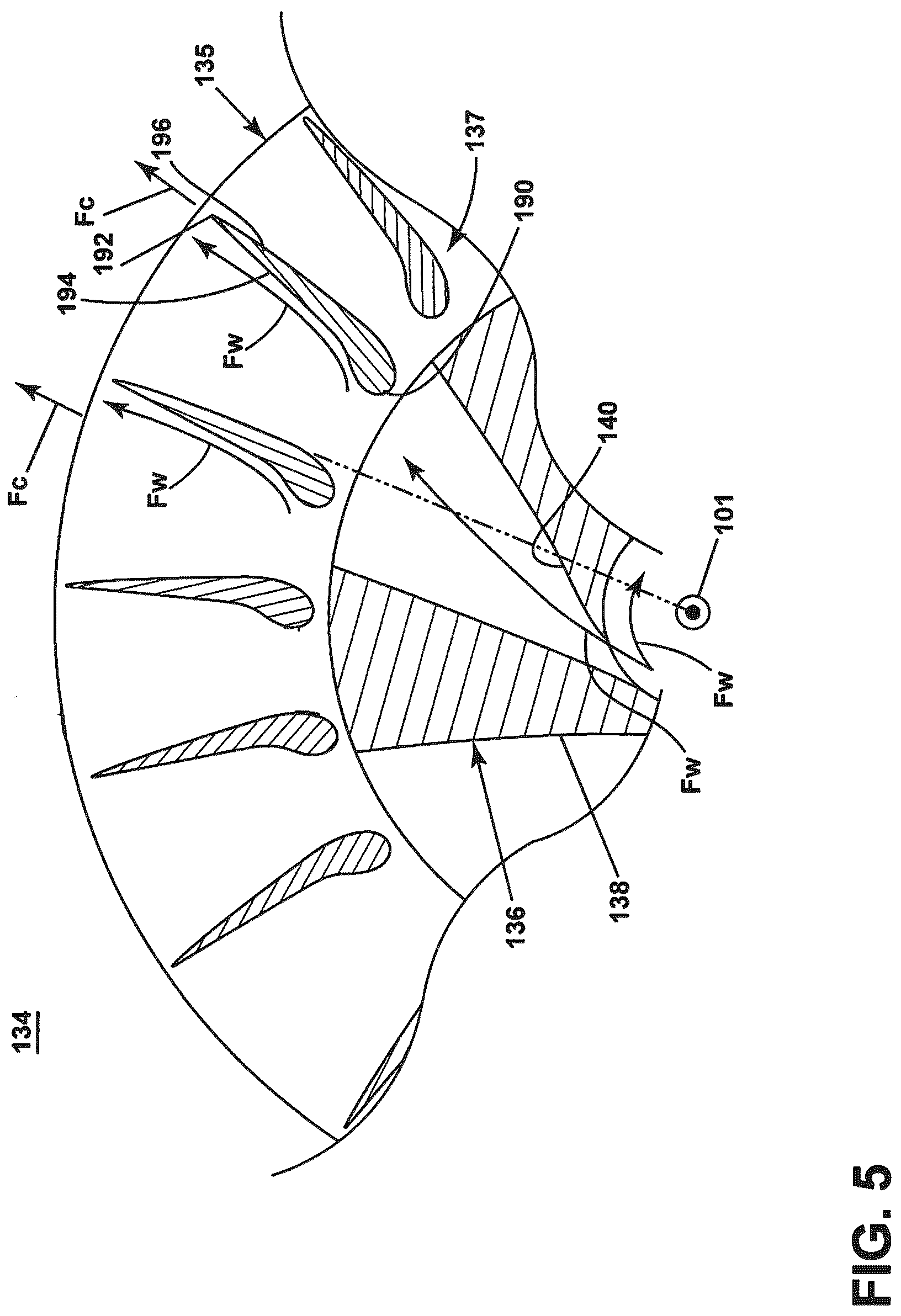Patent US12613035 Figure 5 – Combustion section for a turbine engine