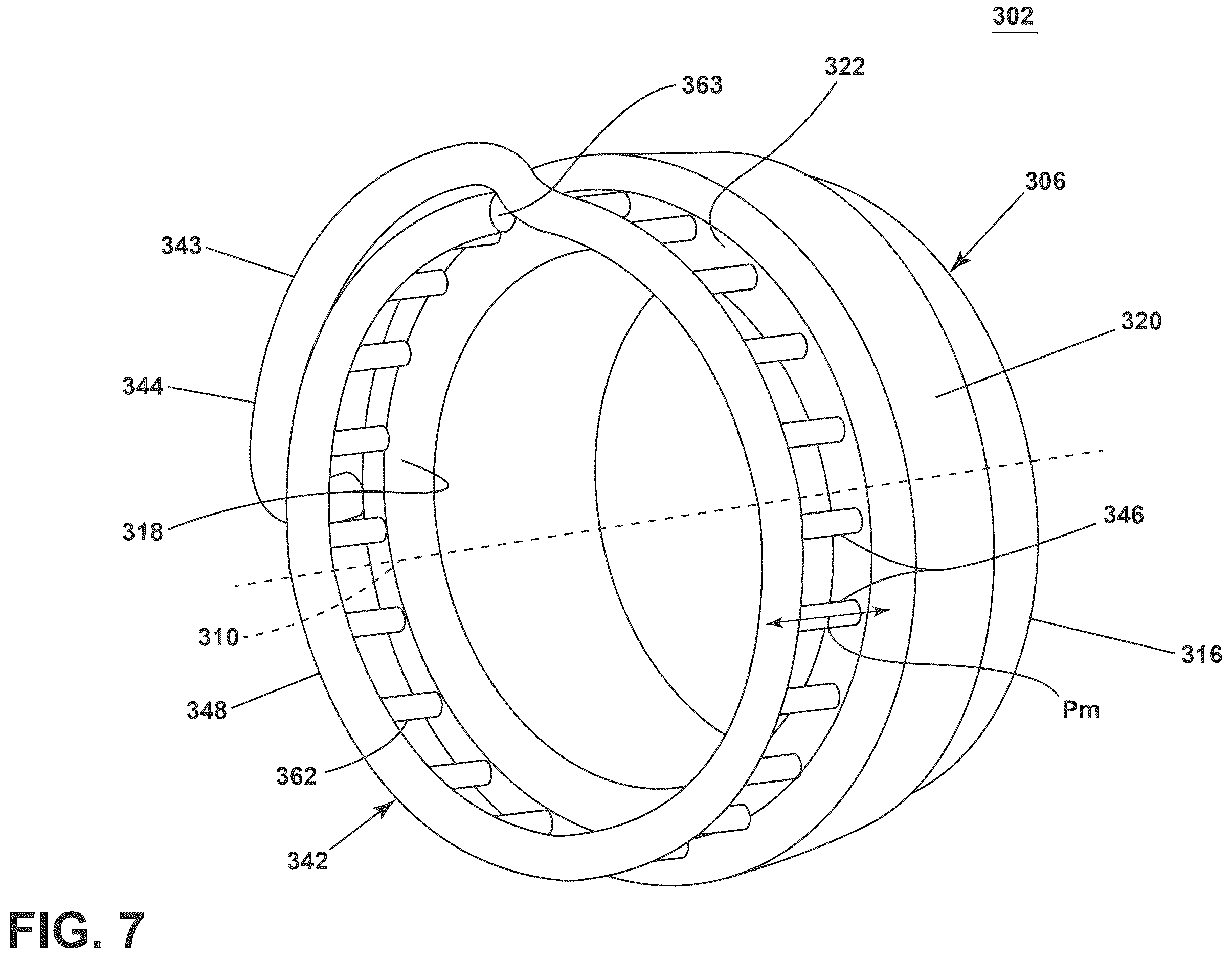 Patent US12613035 Figure 7 – Combustion section for a turbine engine