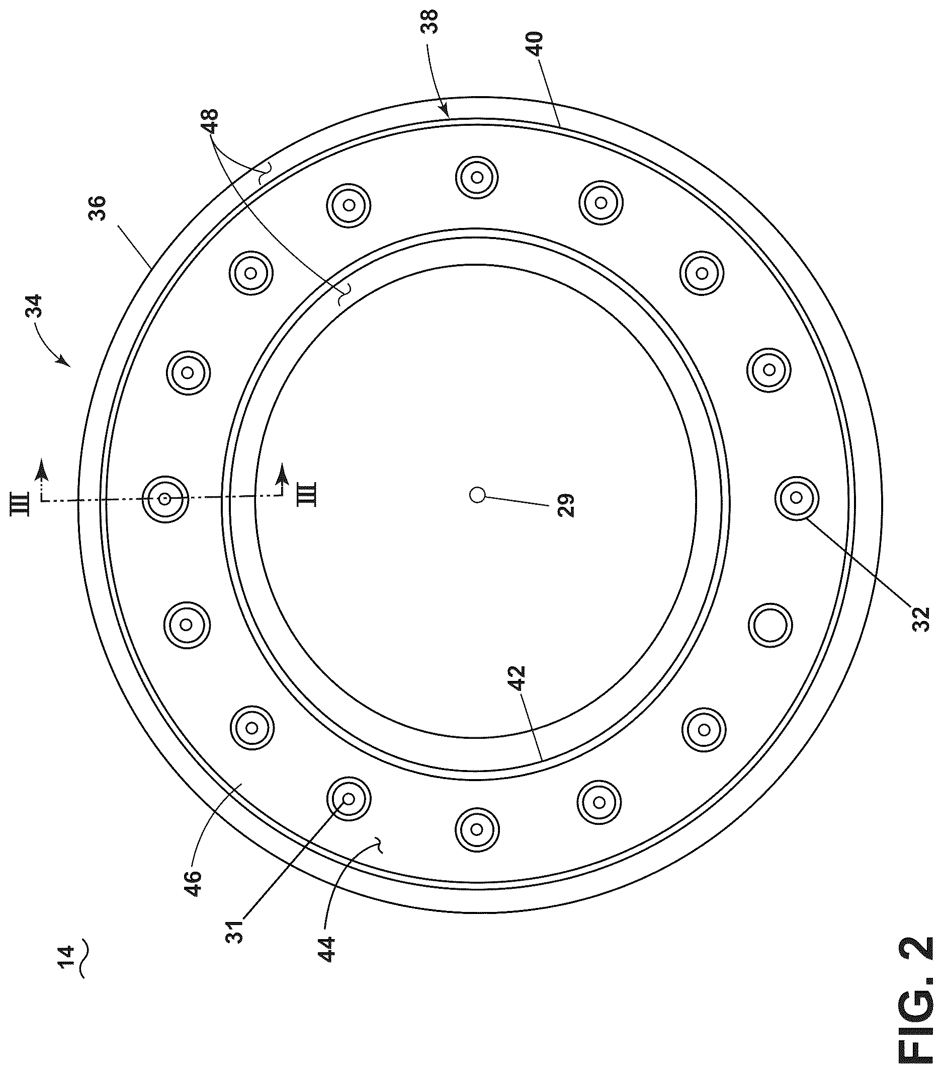 Patent US12613036 Figure 2 – Turbine engine having a combustion section with a fuel nozzle