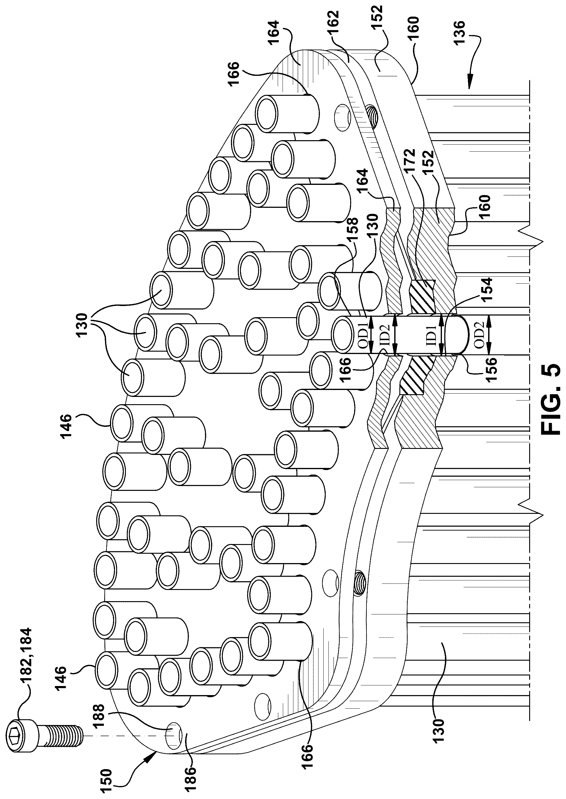 Patent US12613037 Figure 6 – Stabilizer for plurality of mixing tubes of micromixer and related method