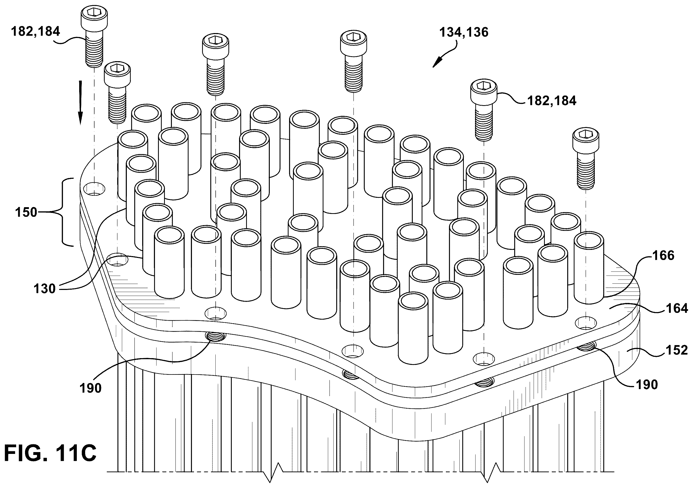 Patent US12613037 Figure 18 – Stabilizer for plurality of mixing tubes of micromixer and related method