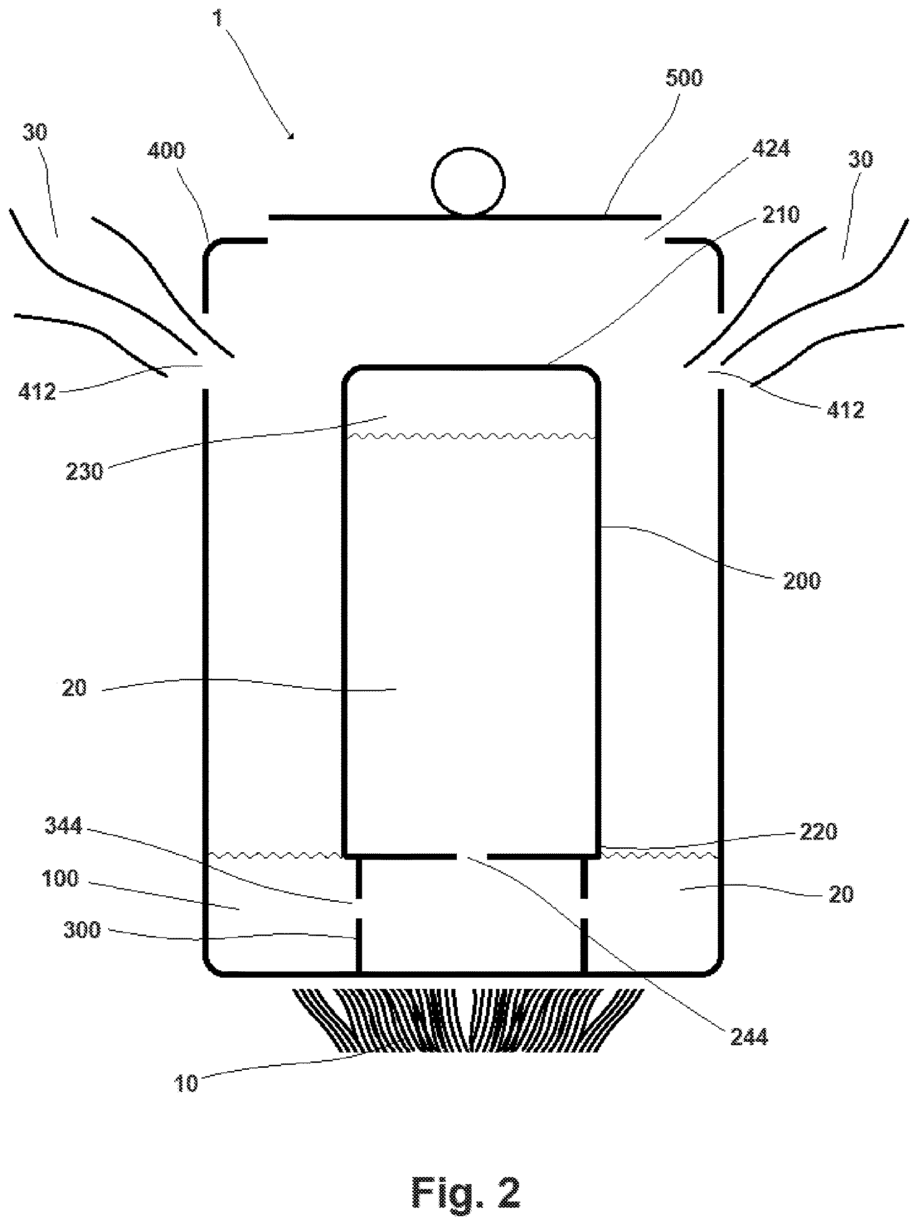 Patent US12613043 Figure 2 – Humidifying device