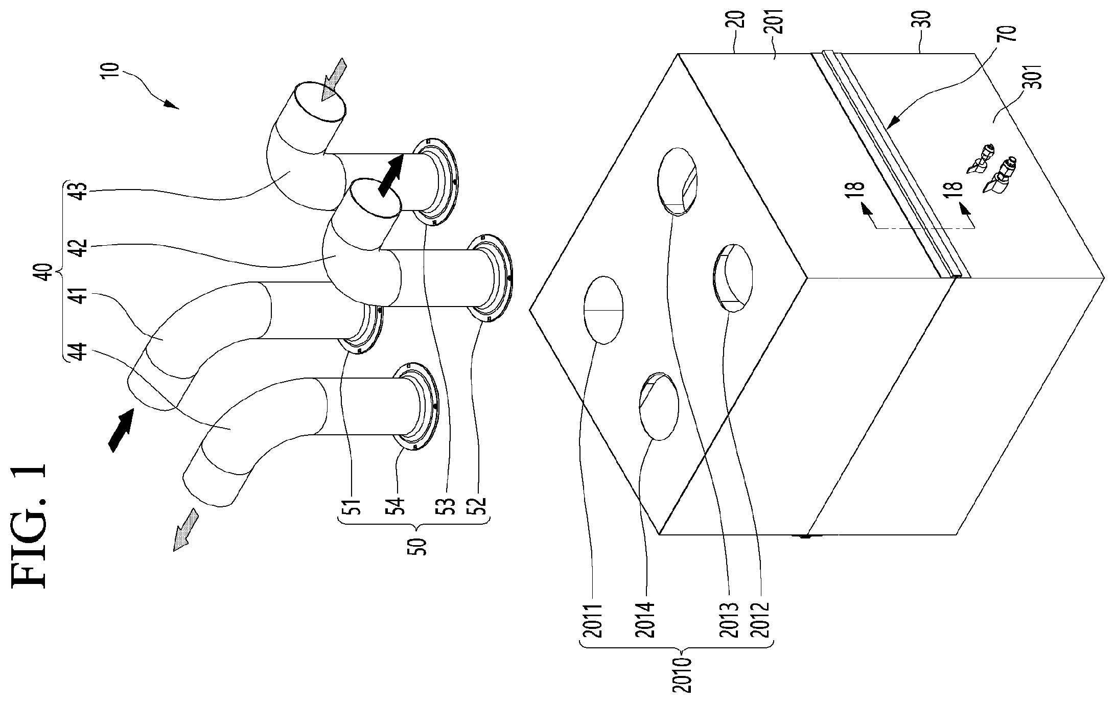Patent US12613046 Figure 1 – Ventilation apparatus